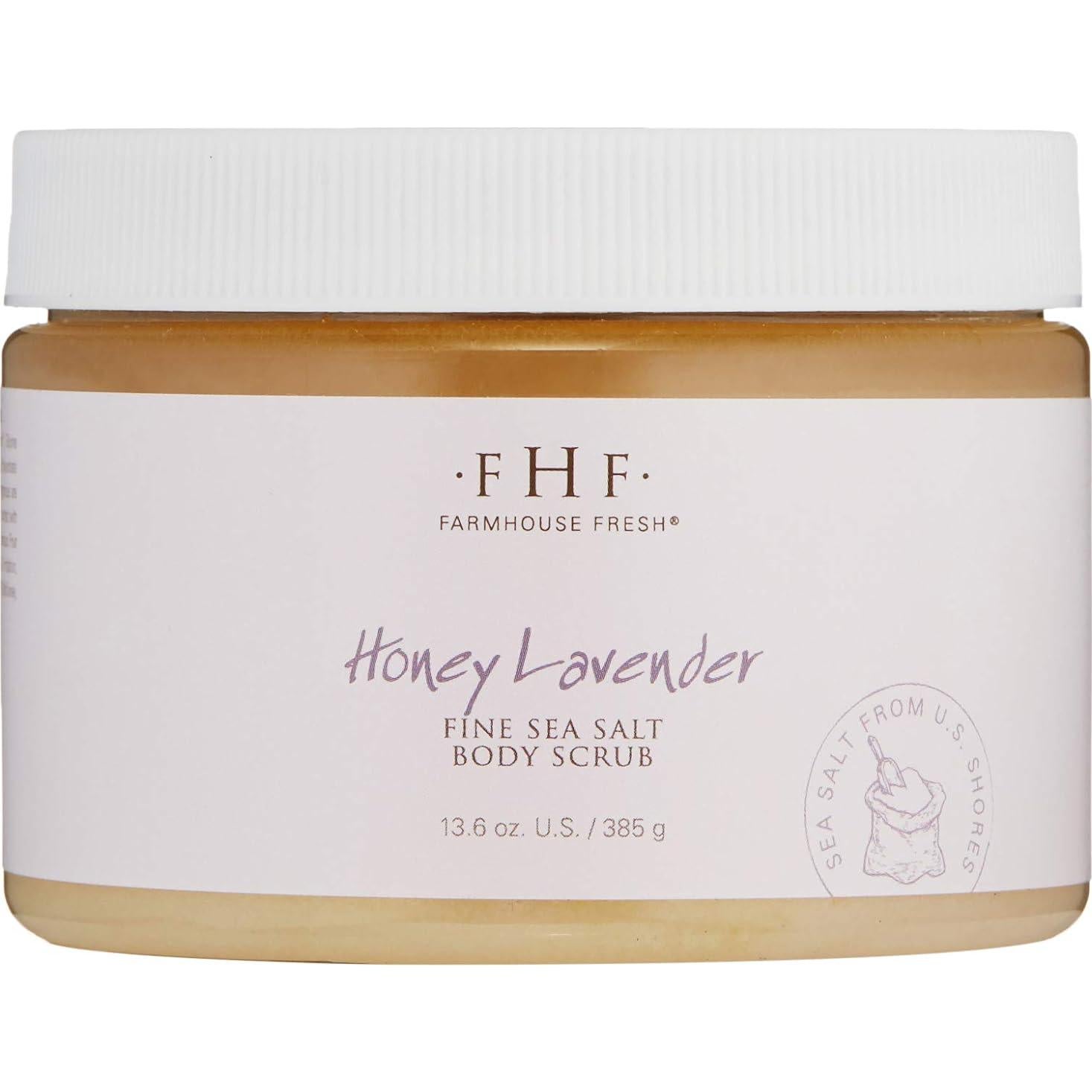 Exfoliante de Sal de Grano Fino Farmhouse Fresh 385 g Miel Lavanda