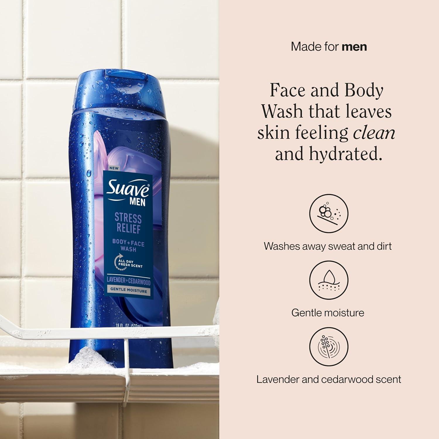 Gel de Ducha y Cara Suave para Hombres 510ml - Alivio Estrés