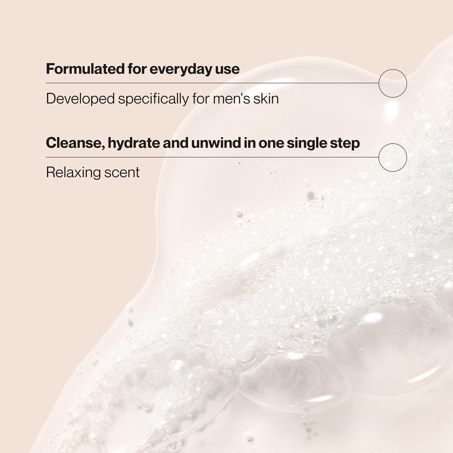 Gel de Ducha y Cara Suave para Hombres 510ml - Alivio Estrés