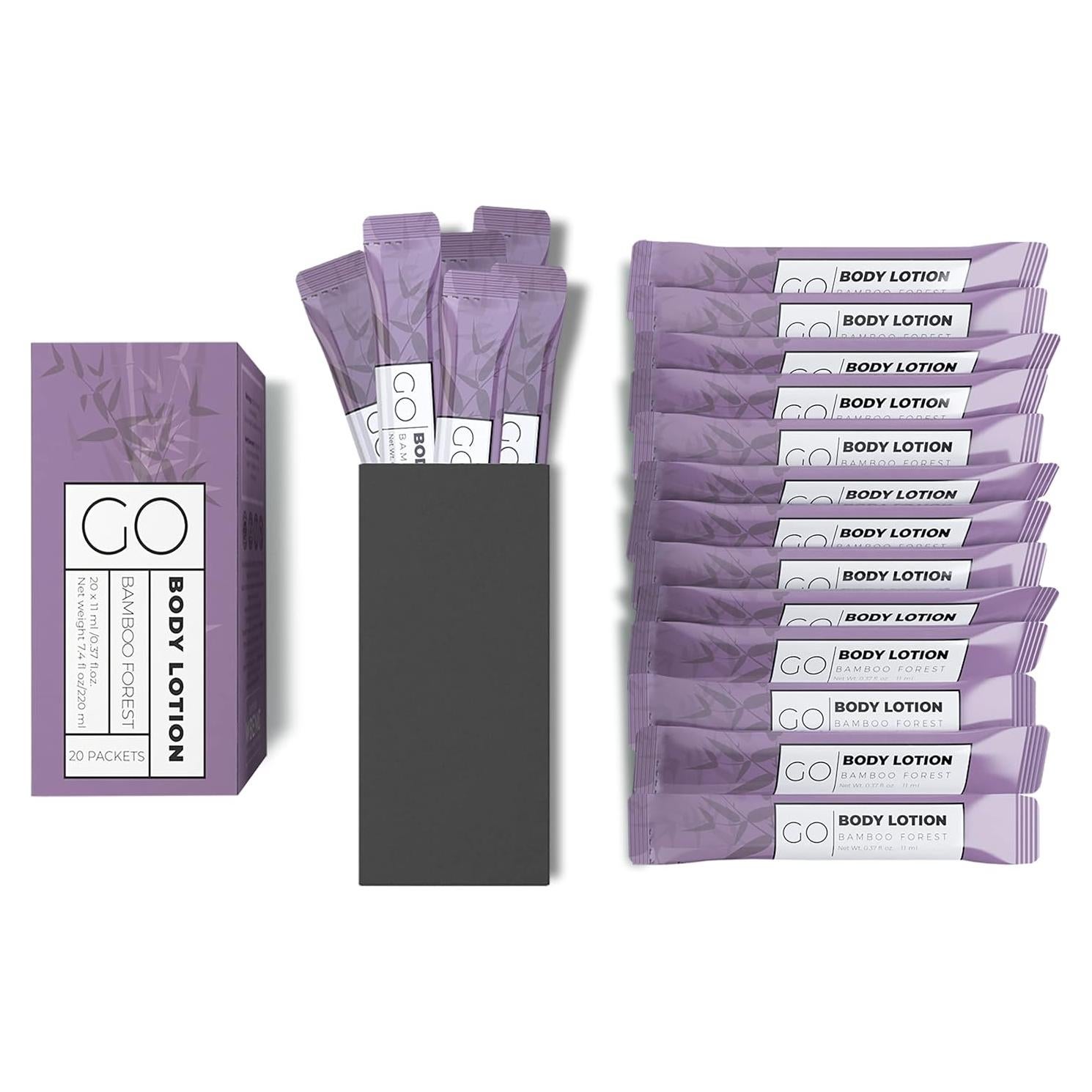 Loción Corporal Go Essentials 10.4 ml - Paquete de 20 Unidades