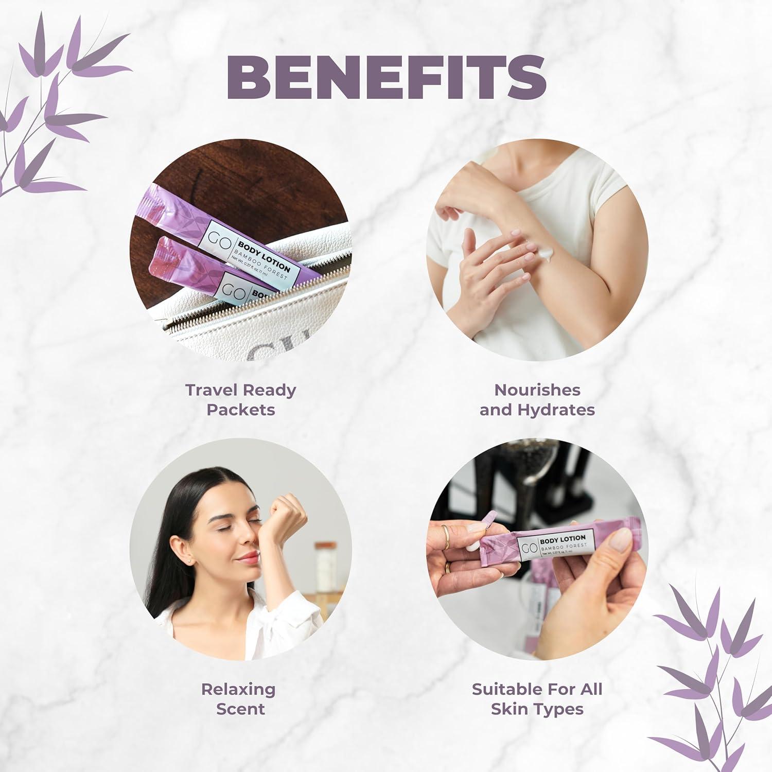 Loción Corporal Go Essentials 10.4 ml - Paquete de 20 Unidades