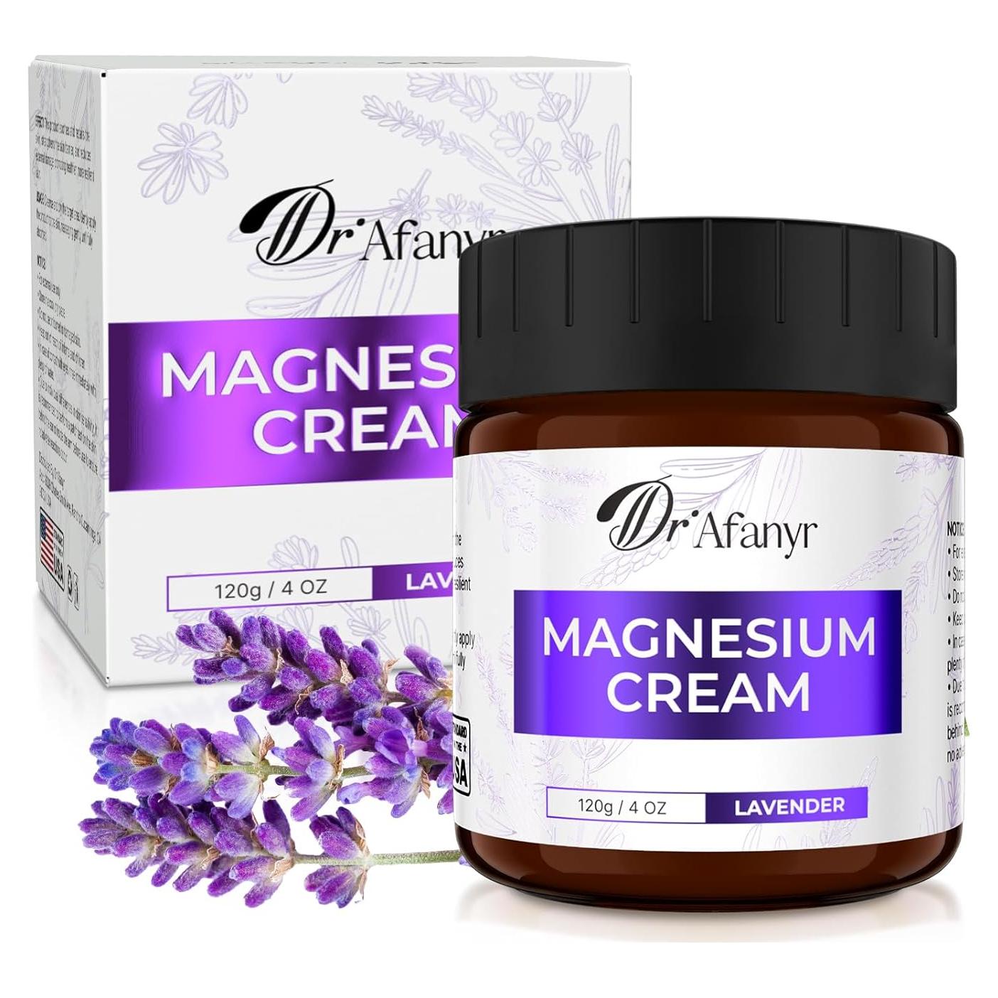 Crema de Magnesio de Lavanda Dr.Afanyr 113.4g - Relajación Muscular