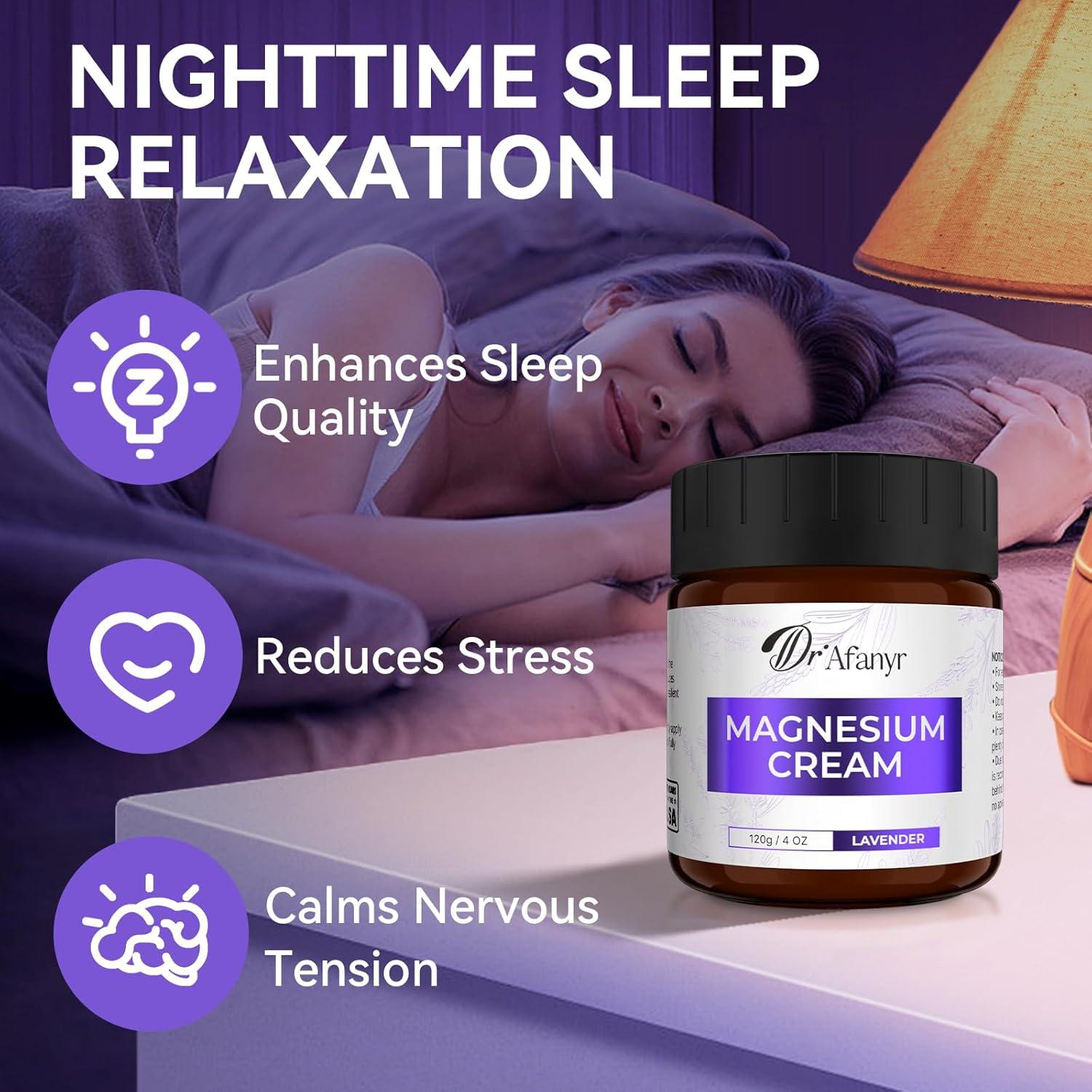 Crema de Magnesio de Lavanda Dr.Afanyr 113.4g - Relajación Muscular