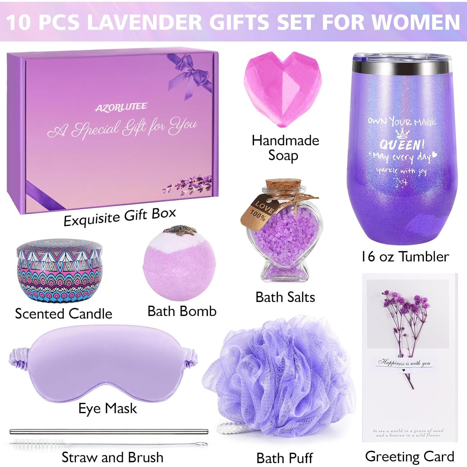 Juego de Regalo Spa Lavanda Azorlutee - Cuidado Personal 22cm