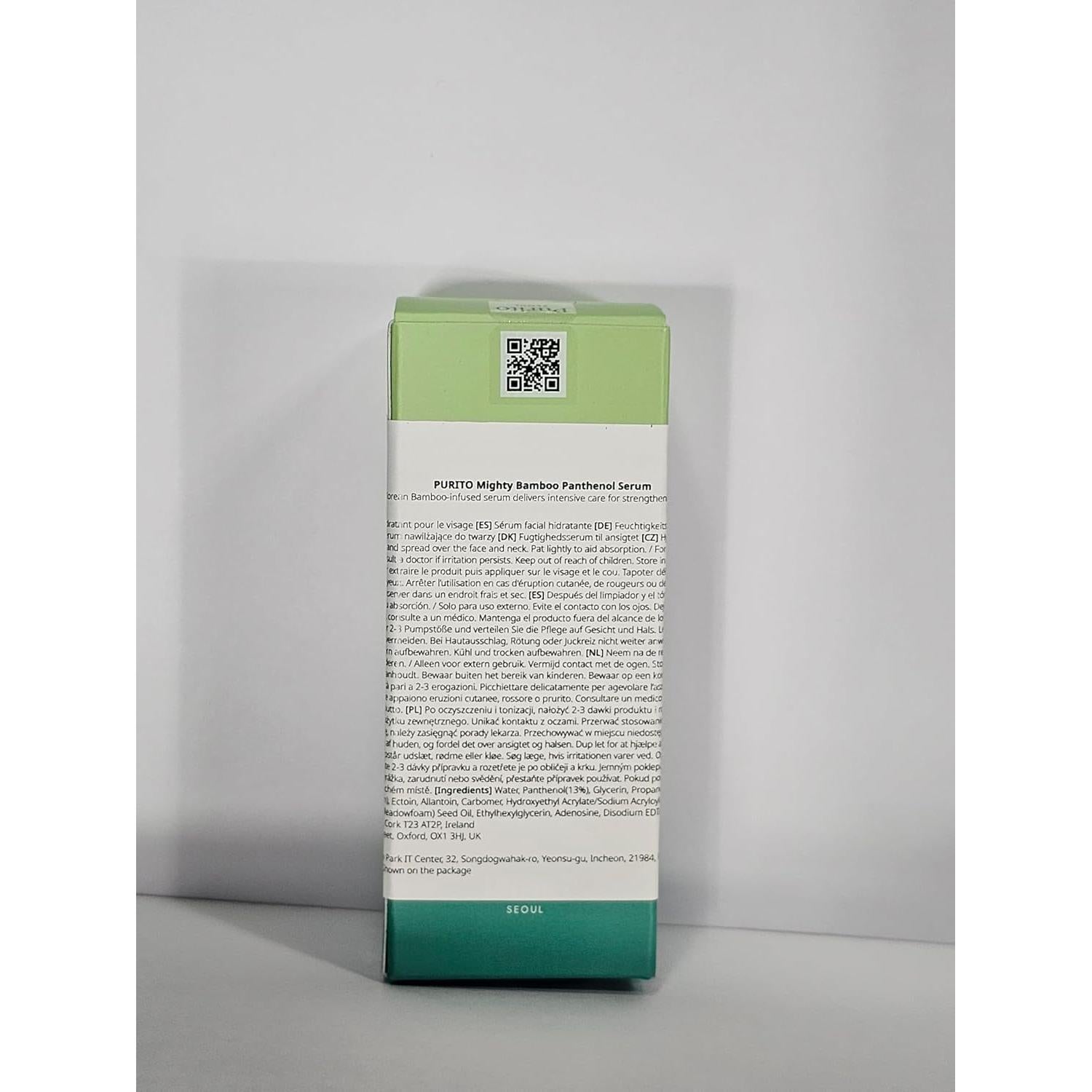 Suero Hidratante de Panthenol Mighty Bamboo Purito 30 mL