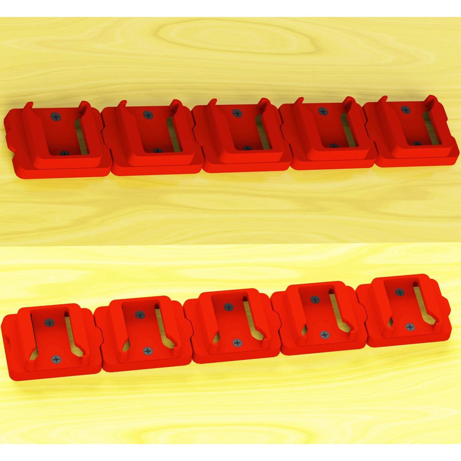 Soporte de Batería Milwaukee 18V - 5 Paquetes de Almacenamiento