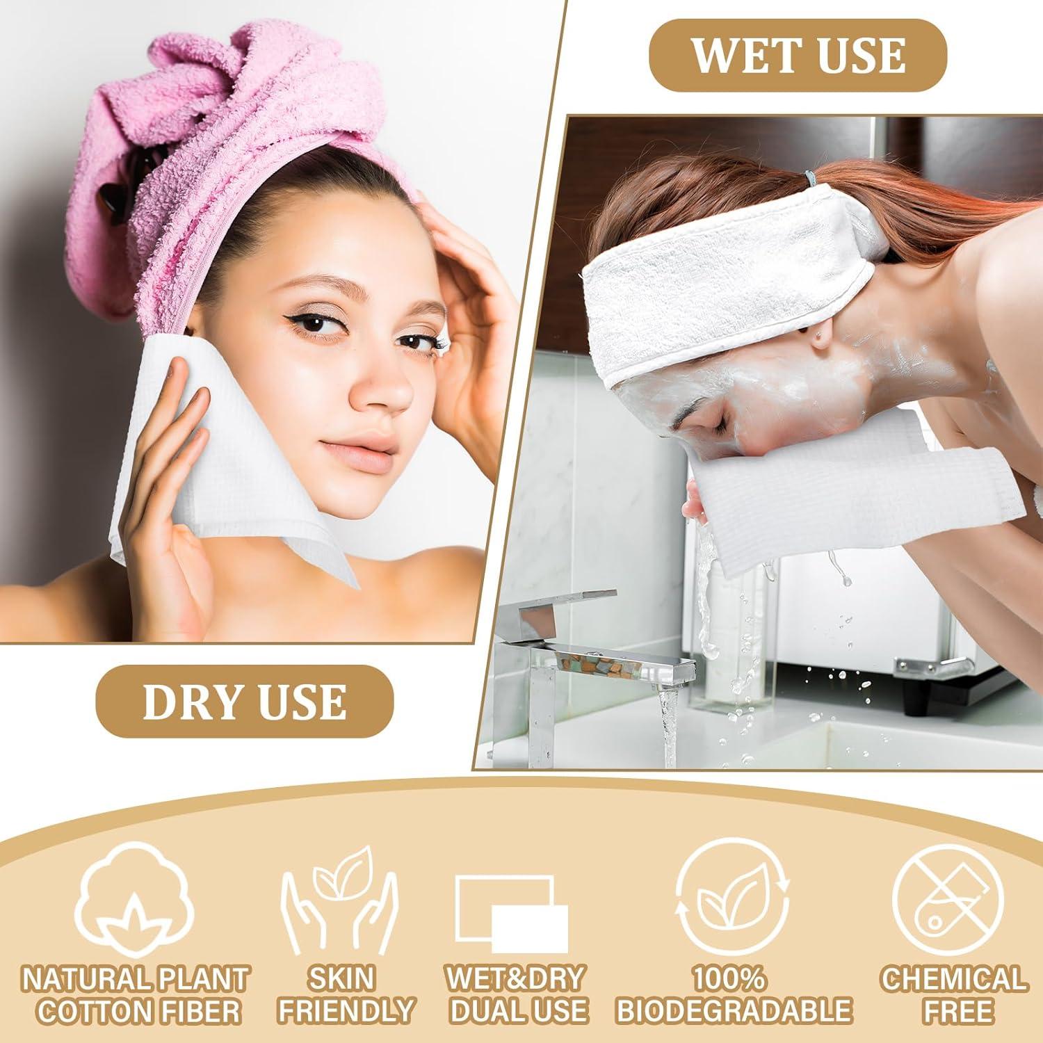 Caja de Bambú con Tapa y 50 Toallas Desechables 26x30cm