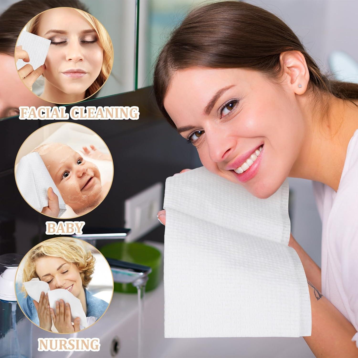 Caja de Bambú con Tapa y 50 Toallas Desechables 26x30cm