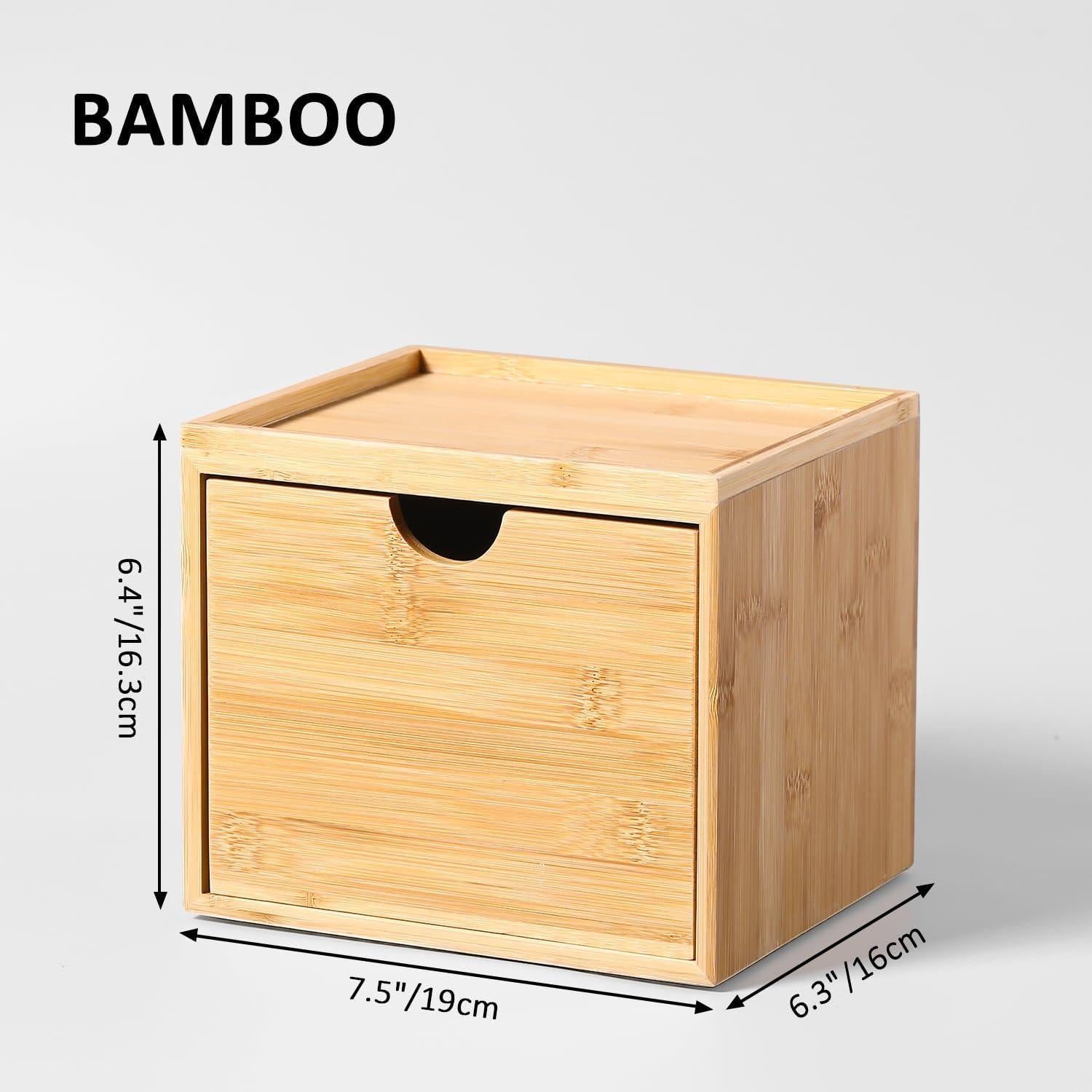 Soporte de Toallas Faciales de Bambú ZOBONETI XL Antideslizante