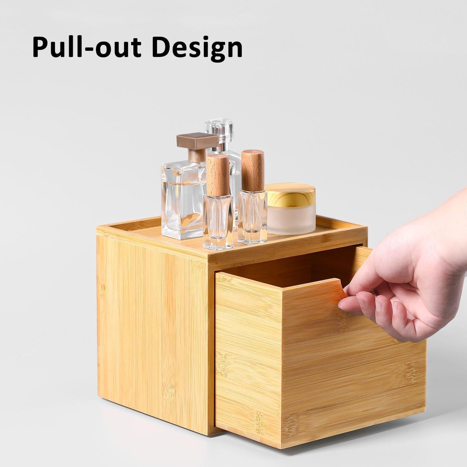 Soporte de Toallas Faciales de Bambú ZOBONETI XL Antideslizante