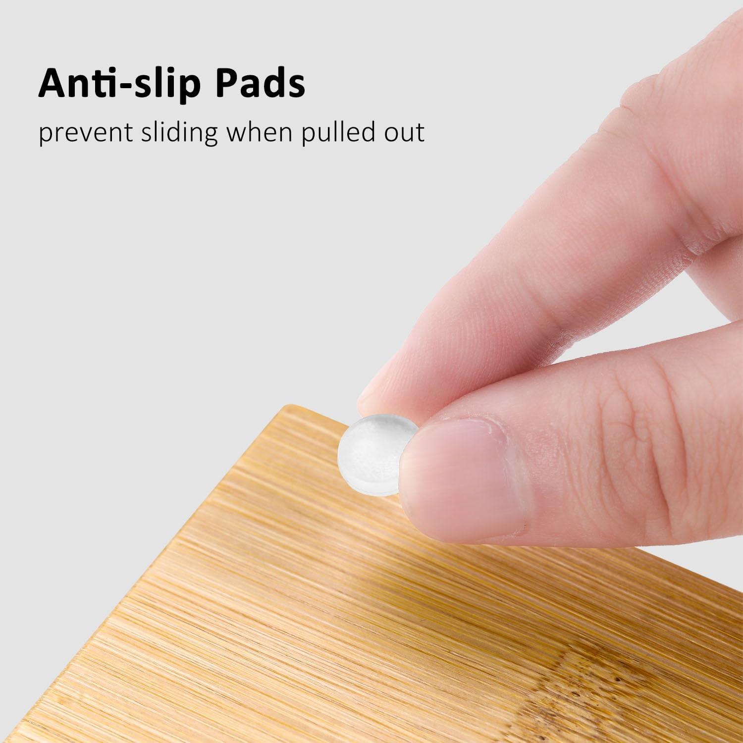 Soporte de Toallas Faciales de Bambú ZOBONETI XL Antideslizante