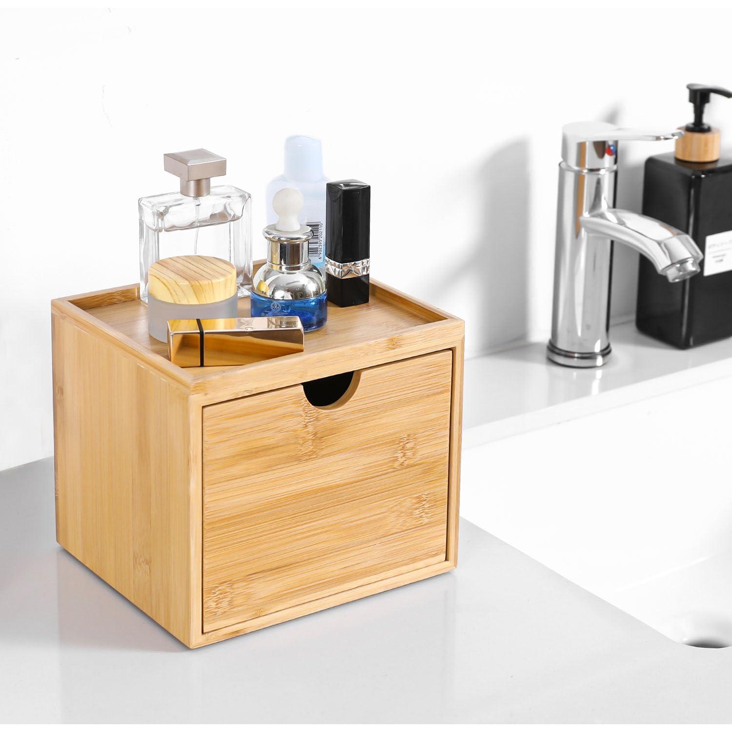 Soporte de Toallas Faciales de Bambú ZOBONETI XL Antideslizante