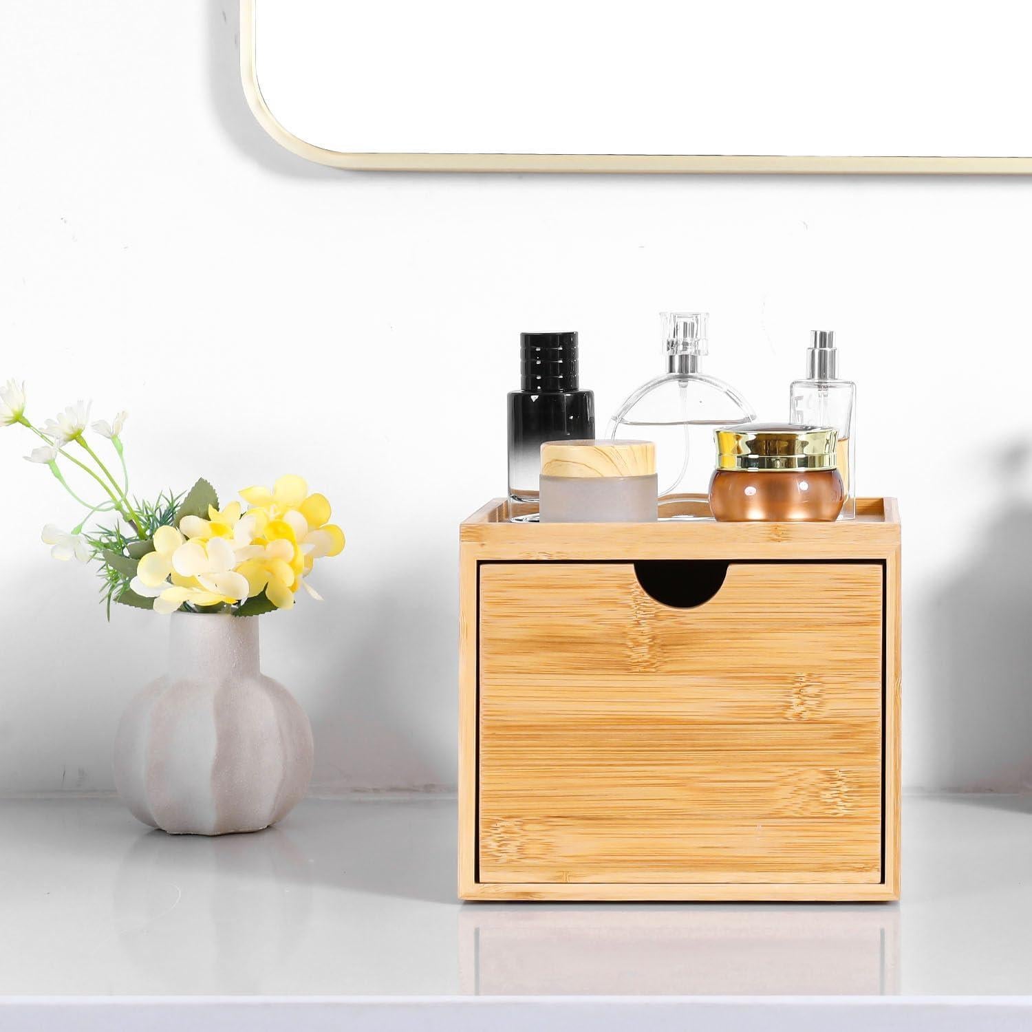 Soporte de Toallas Faciales de Bambú ZOBONETI XL Antideslizante