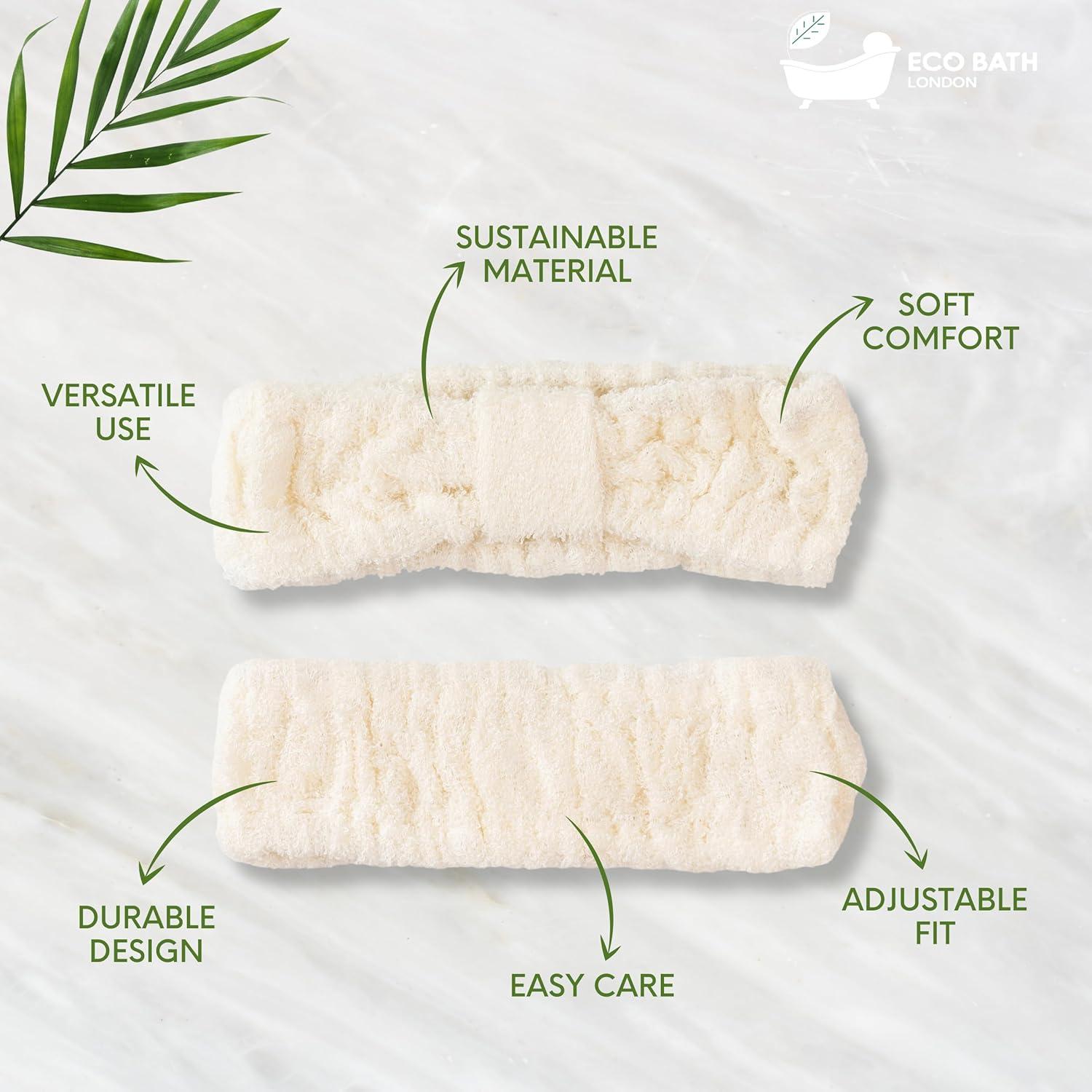 Banda para el cabello Eco Bath London - Diadema elástica de bambú suave