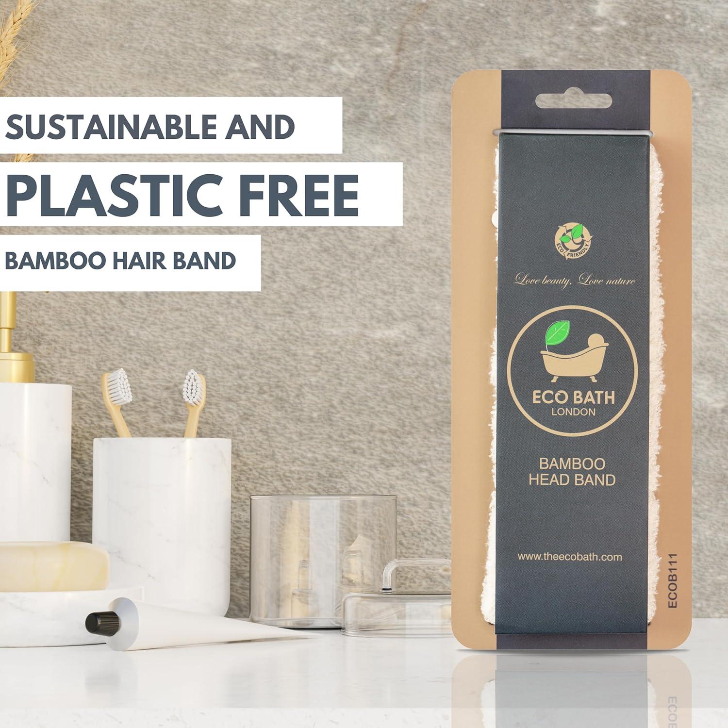Banda para el cabello Eco Bath London - Diadema elástica de bambú suave