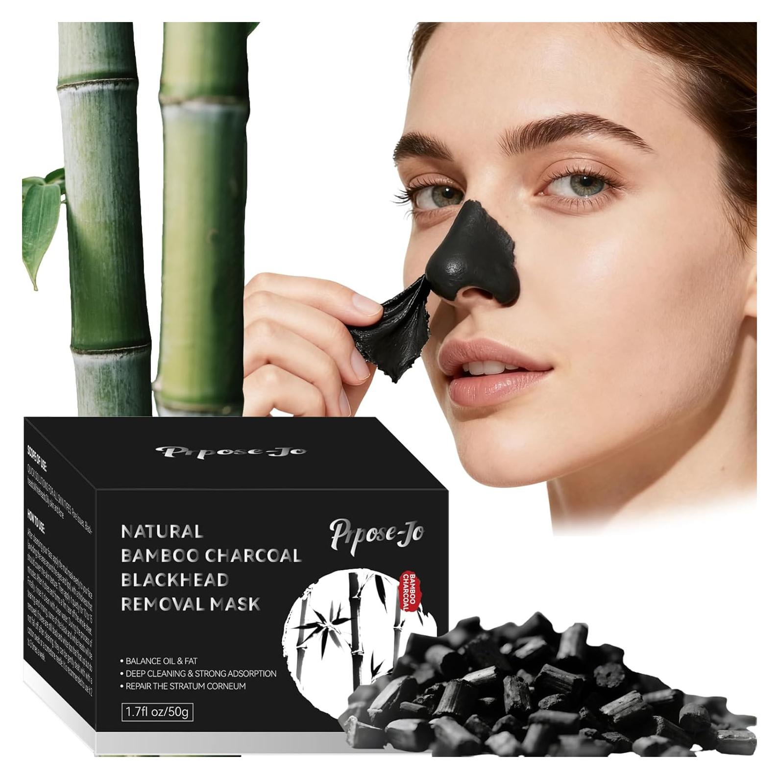 Máscara Exfoliante de Carbón de Bambú - Limpieza Profunda y Control de Aceite