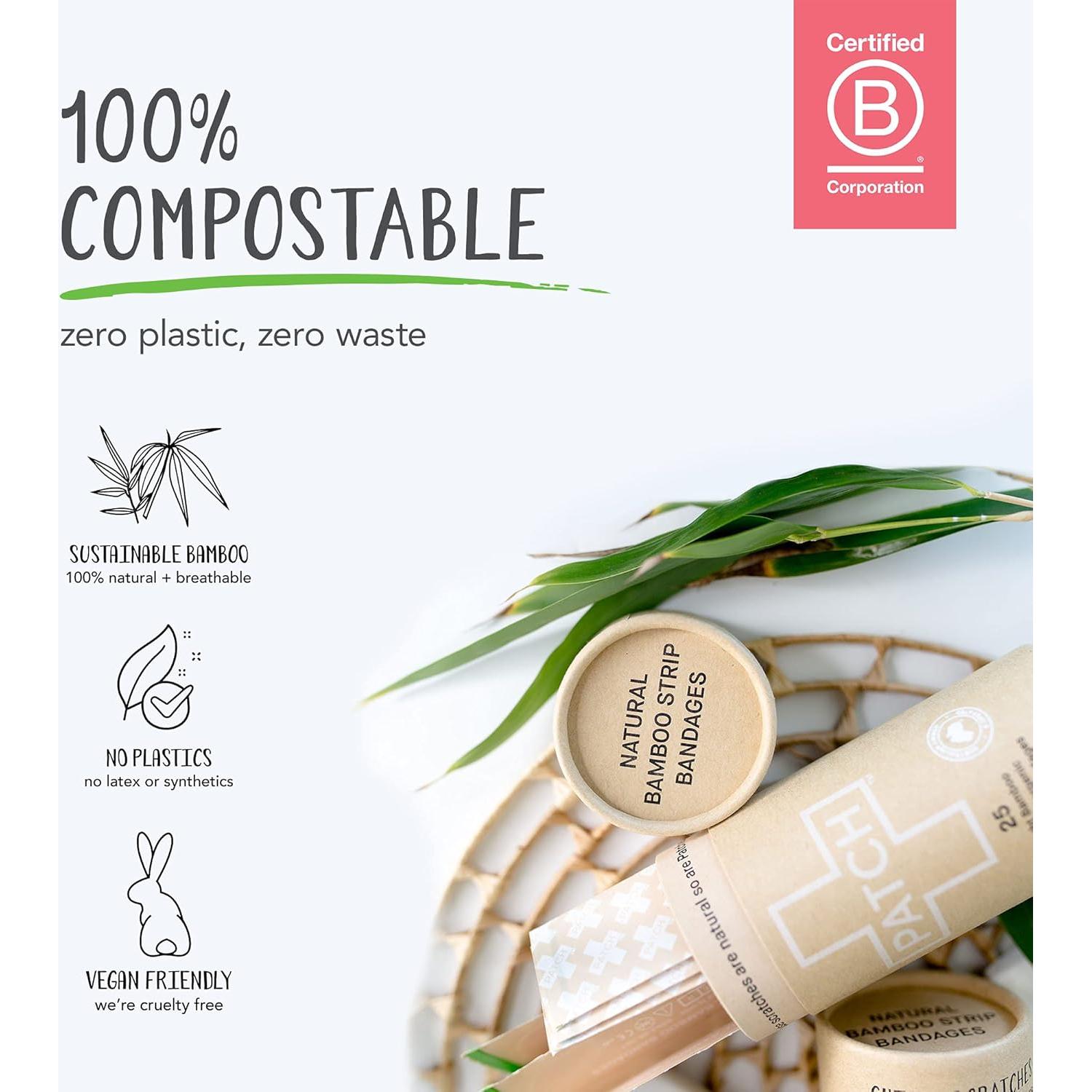 Vendajes Ecológicos PATCH Kids de Bambú Hipoalergénicos 25ct