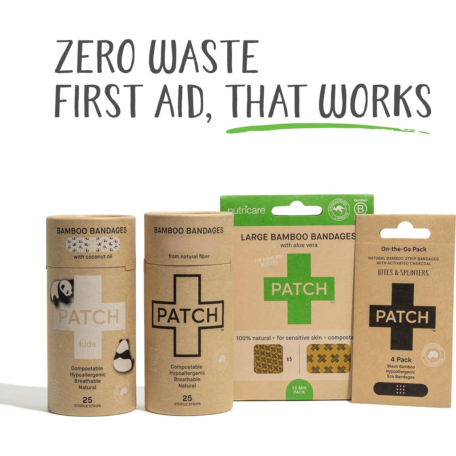 Vendajes Ecológicos PATCH Kids de Bambú Hipoalergénicos 25ct