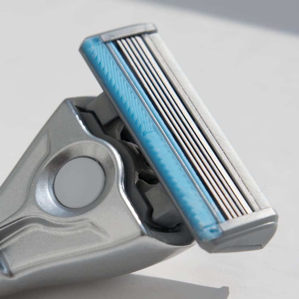 Afeitadora de Vidrio Reciclado Bulldog con Soporte y 5 Cuchillas