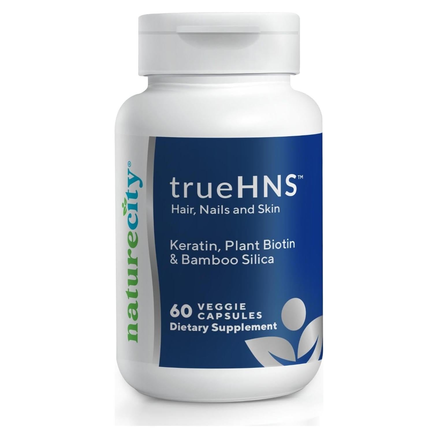 Suplemento Vitaminas Cabello Uñas Piel True-HNS 60 Cápsulas