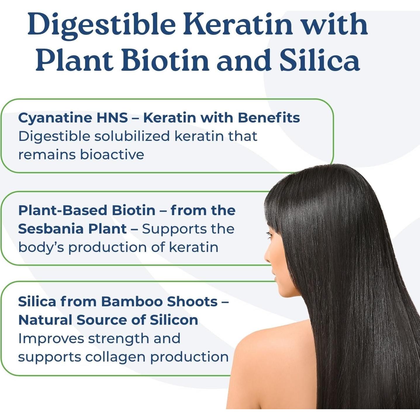 Suplemento Vitaminas Cabello Uñas Piel True-HNS 60 Cápsulas