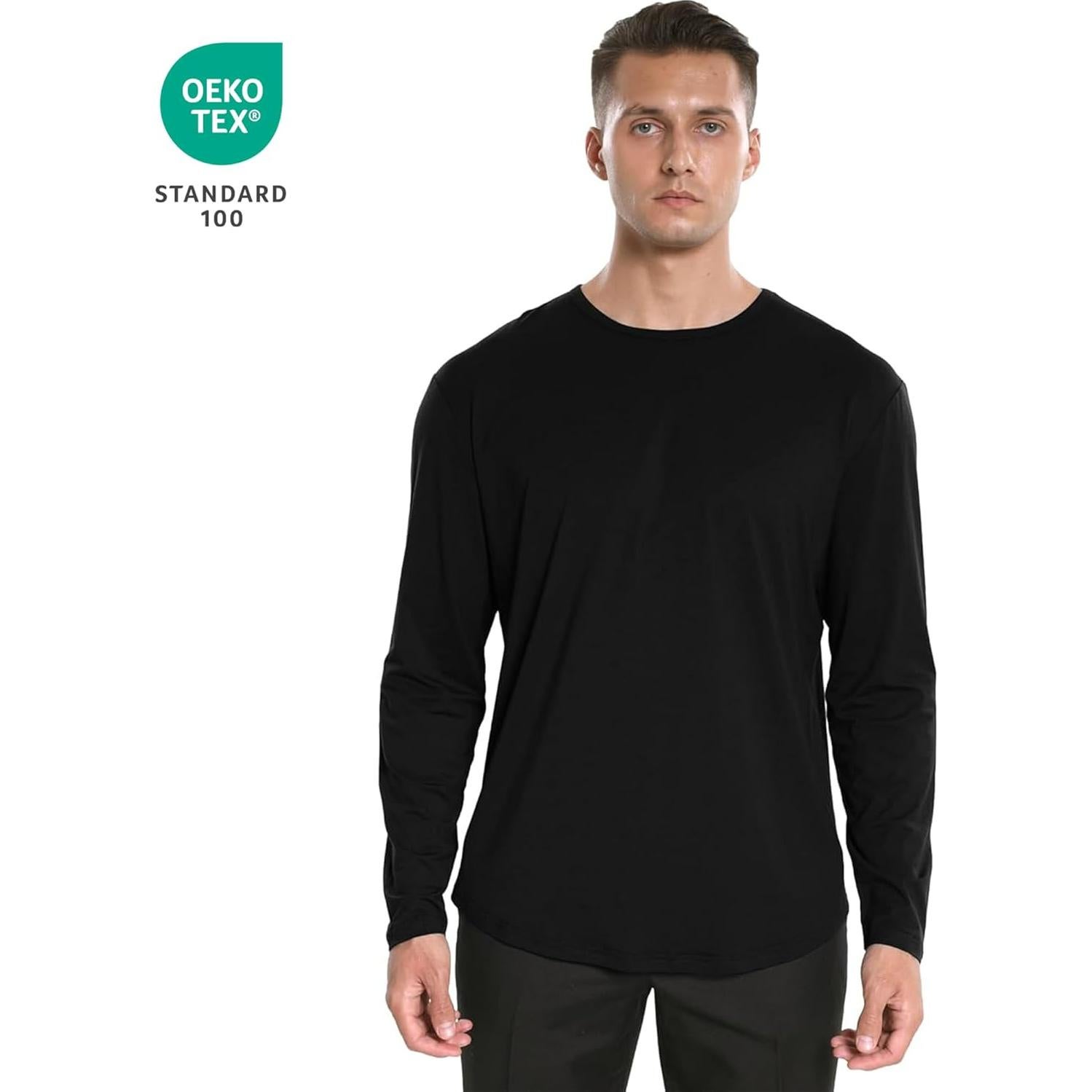 Camiseta de Manga Larga para Hombre Netdraw - Viscosa de Bambú