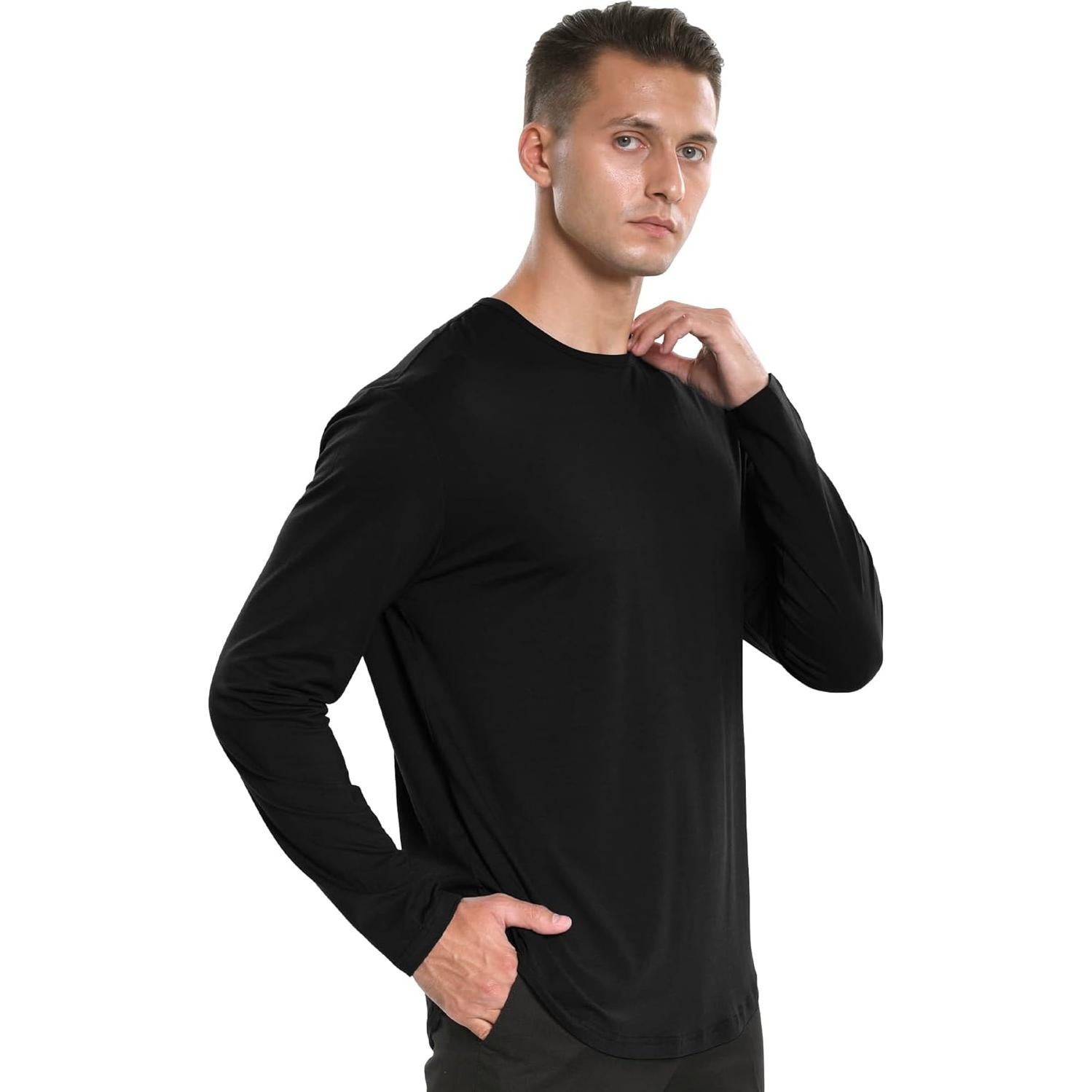 Camiseta de Manga Larga para Hombre Netdraw - Viscosa de Bambú