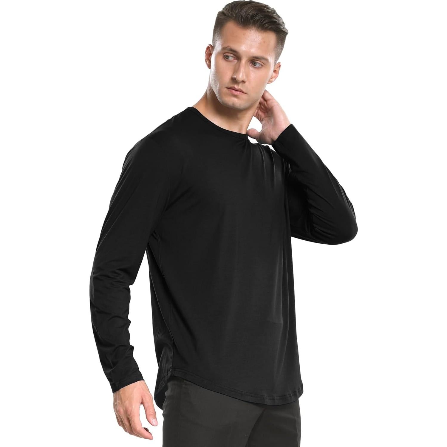 Camiseta de Manga Larga para Hombre Netdraw - Viscosa de Bambú