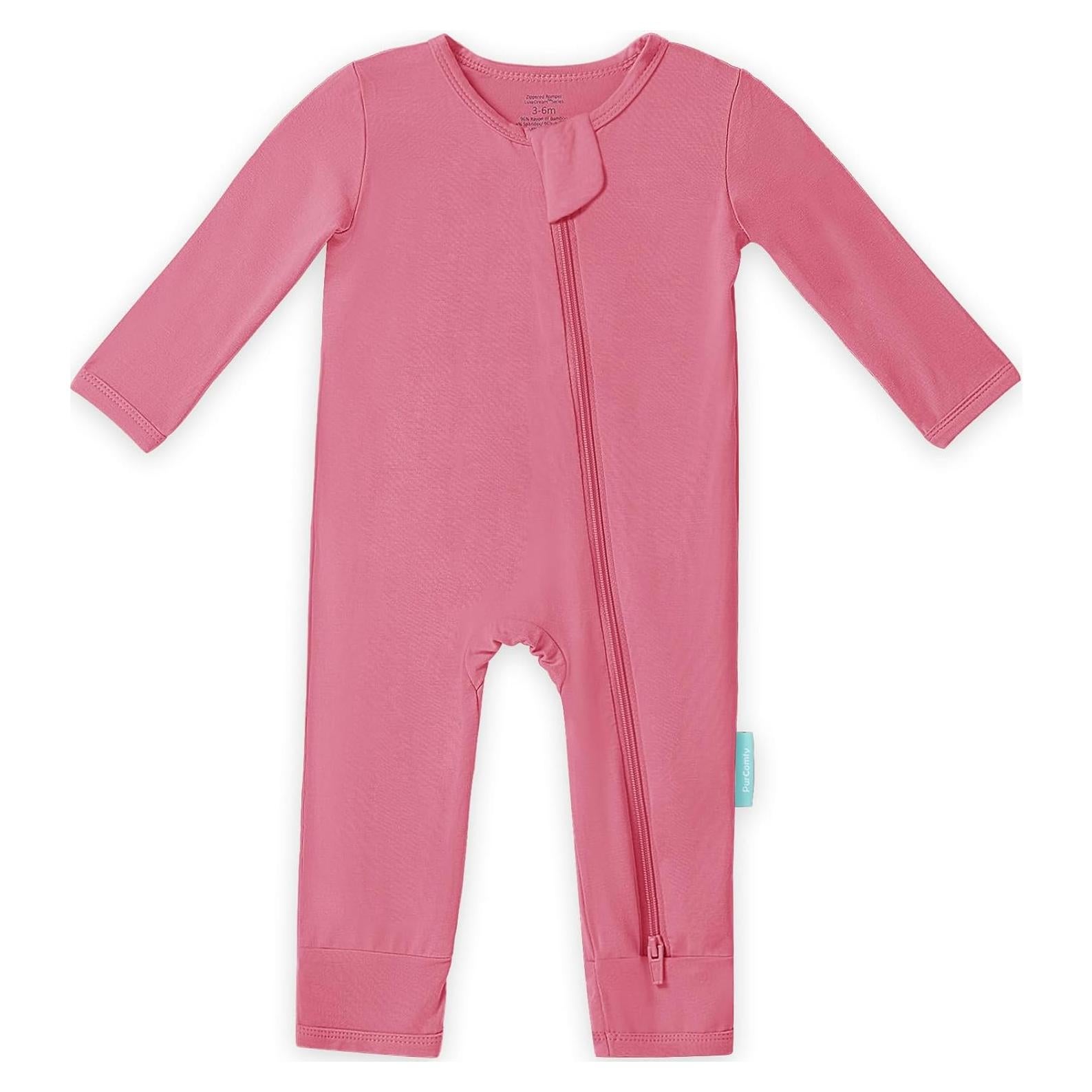 Mono de Manga Larga PurComfy para Bebé 0-3 Meses Rayón Suave