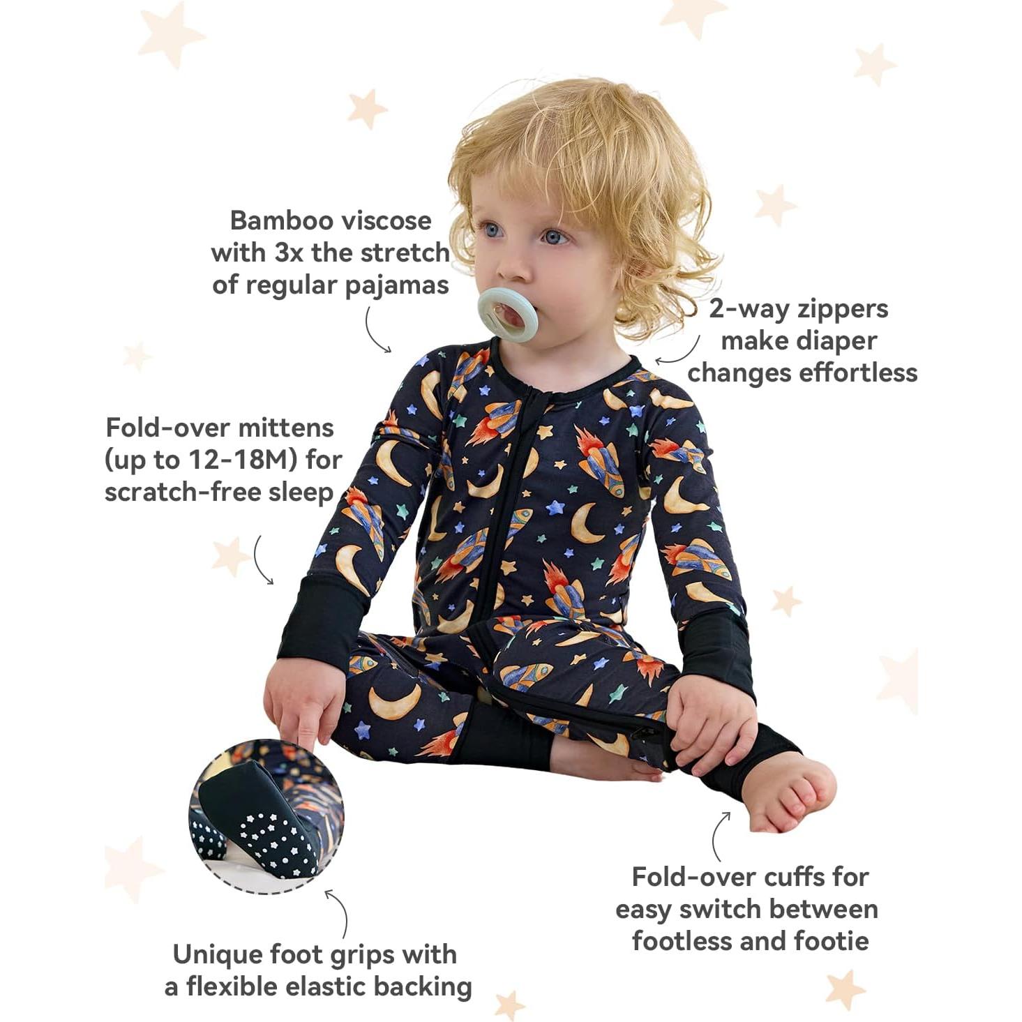 Pijama Convertible Viscosa Bambú Bebés 12-18 Meses Luna