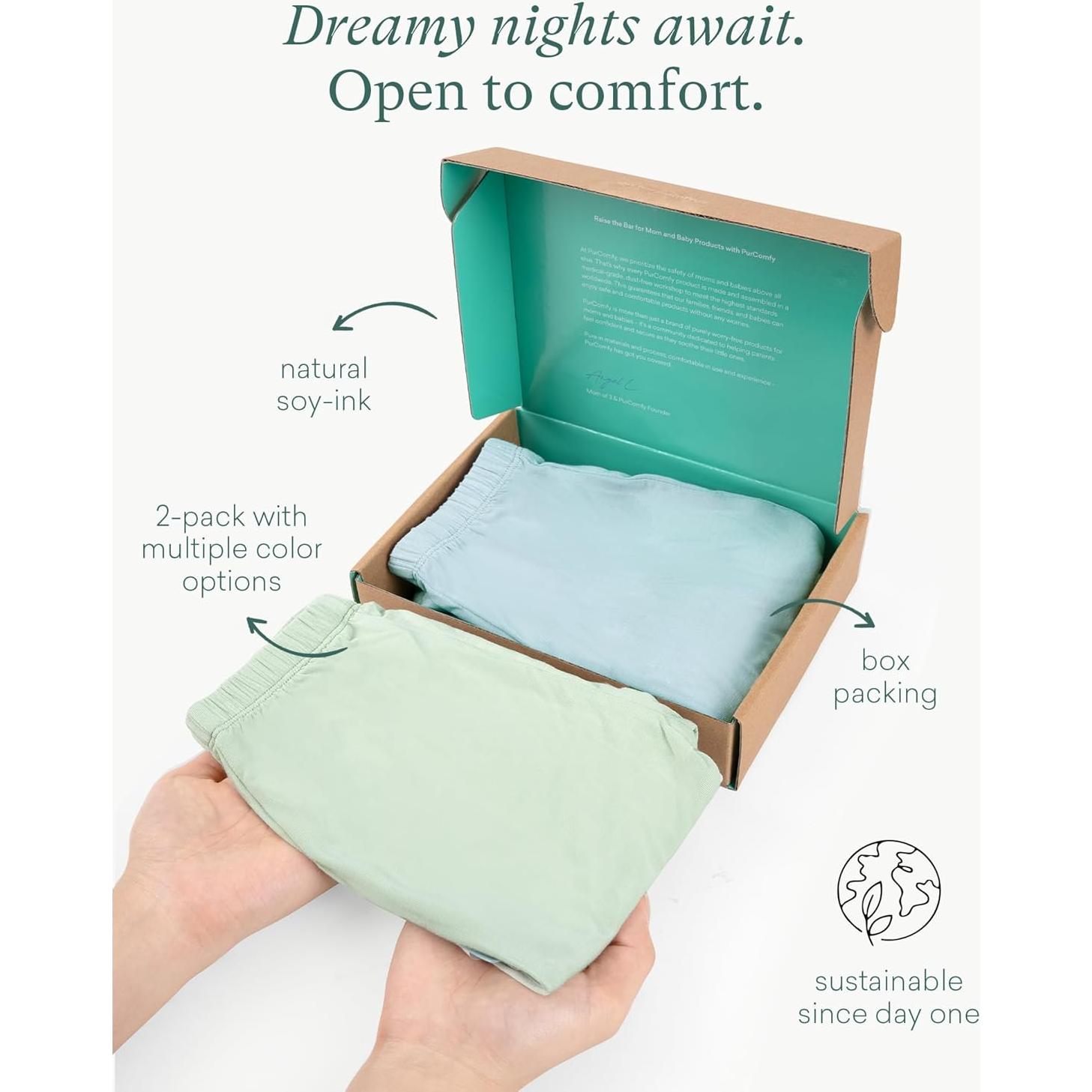 Pantalones Jogger Unisex PurComfy 2 Pzas 0-24 Meses Viscosa