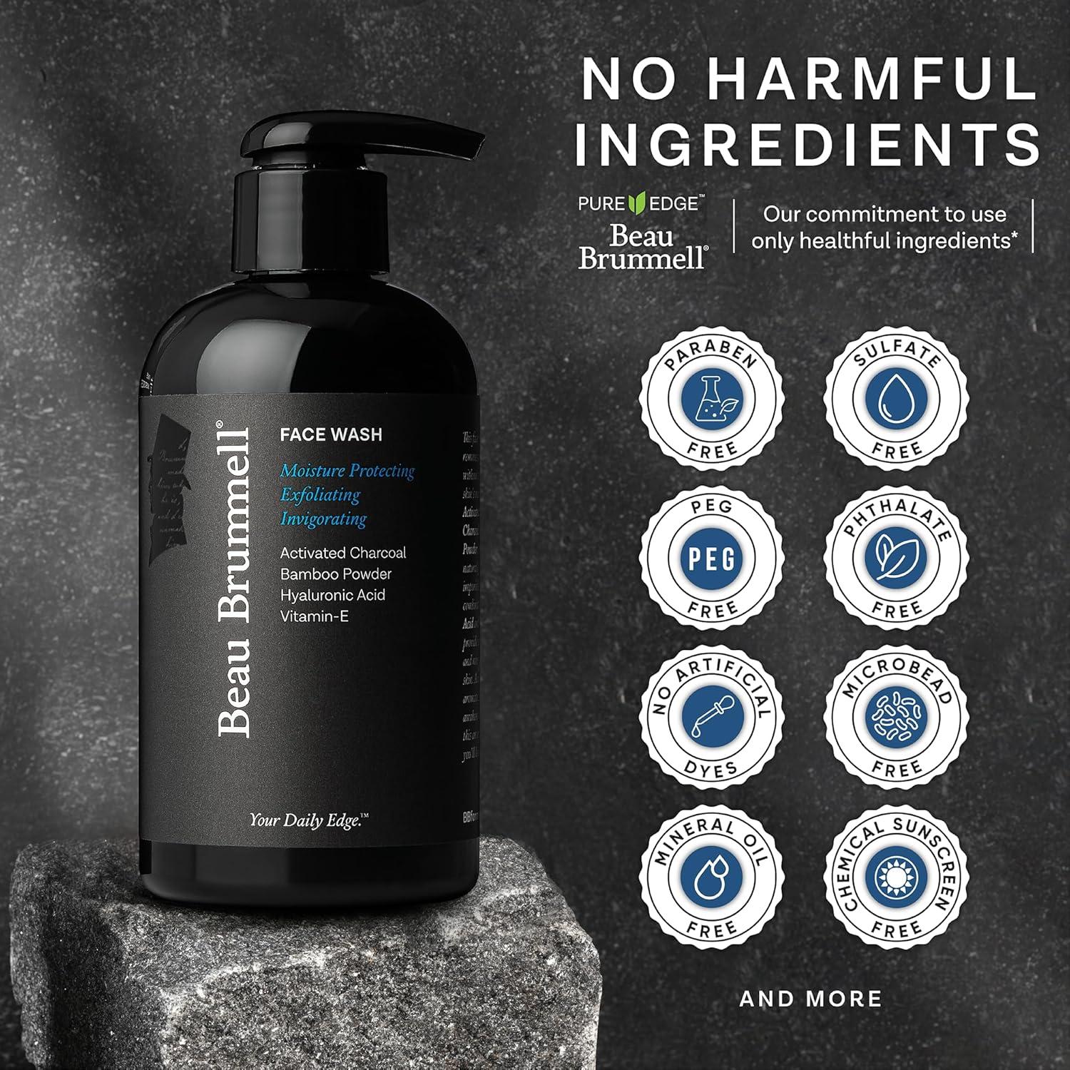 Limpiador Facial Beau Brummell Carbón Activado 236.6 ml