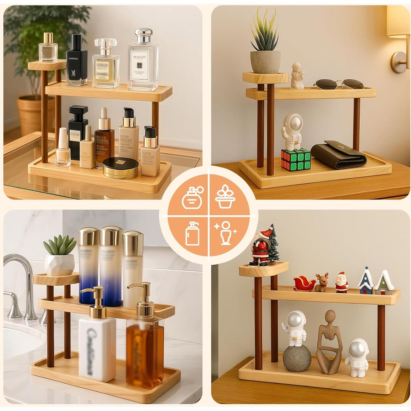 Organizador de Encimera de Baño Piegricdiat 3 Compartimentos