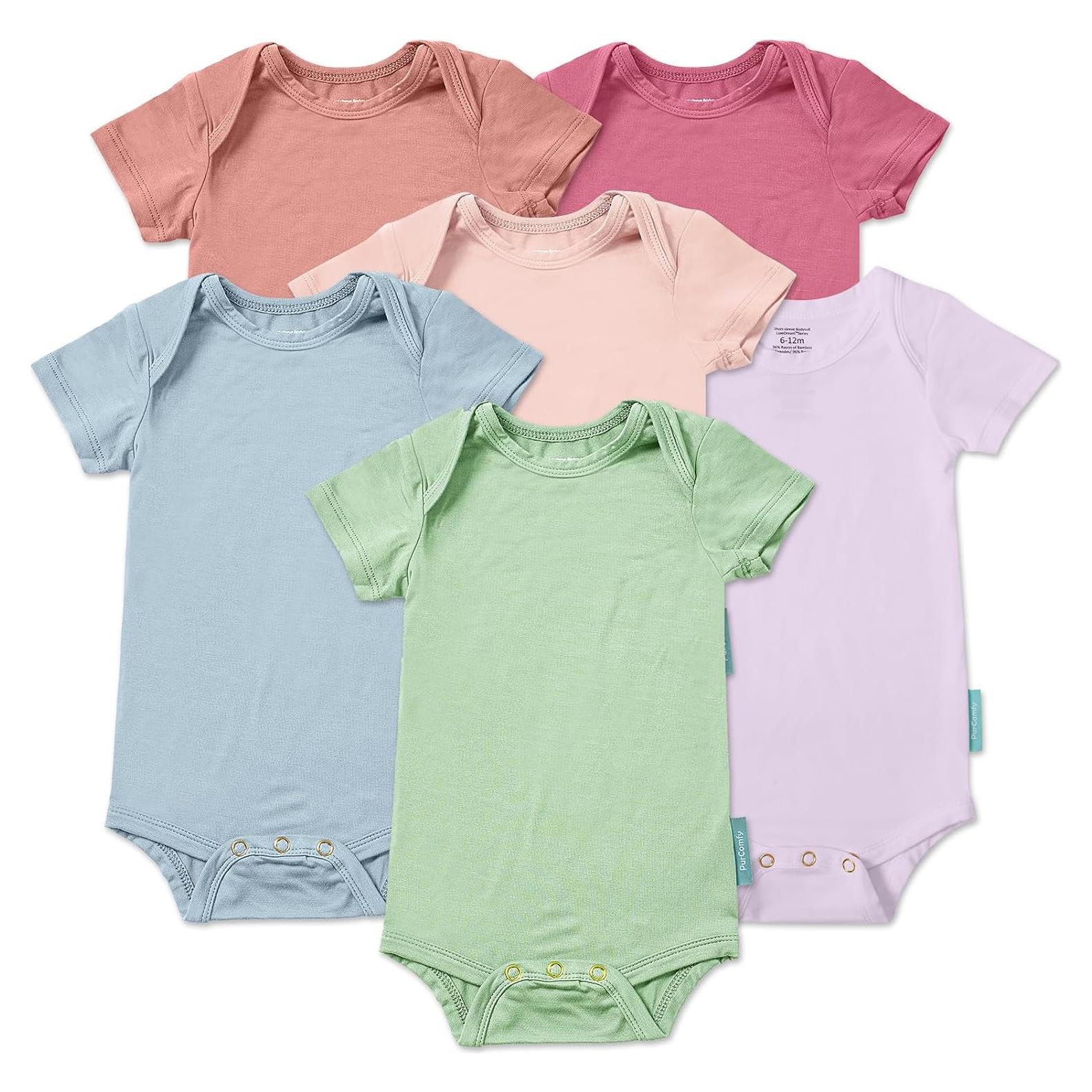 Body de Bebé PurComfy Manga Corta Unisex 3-6 Meses Rosa