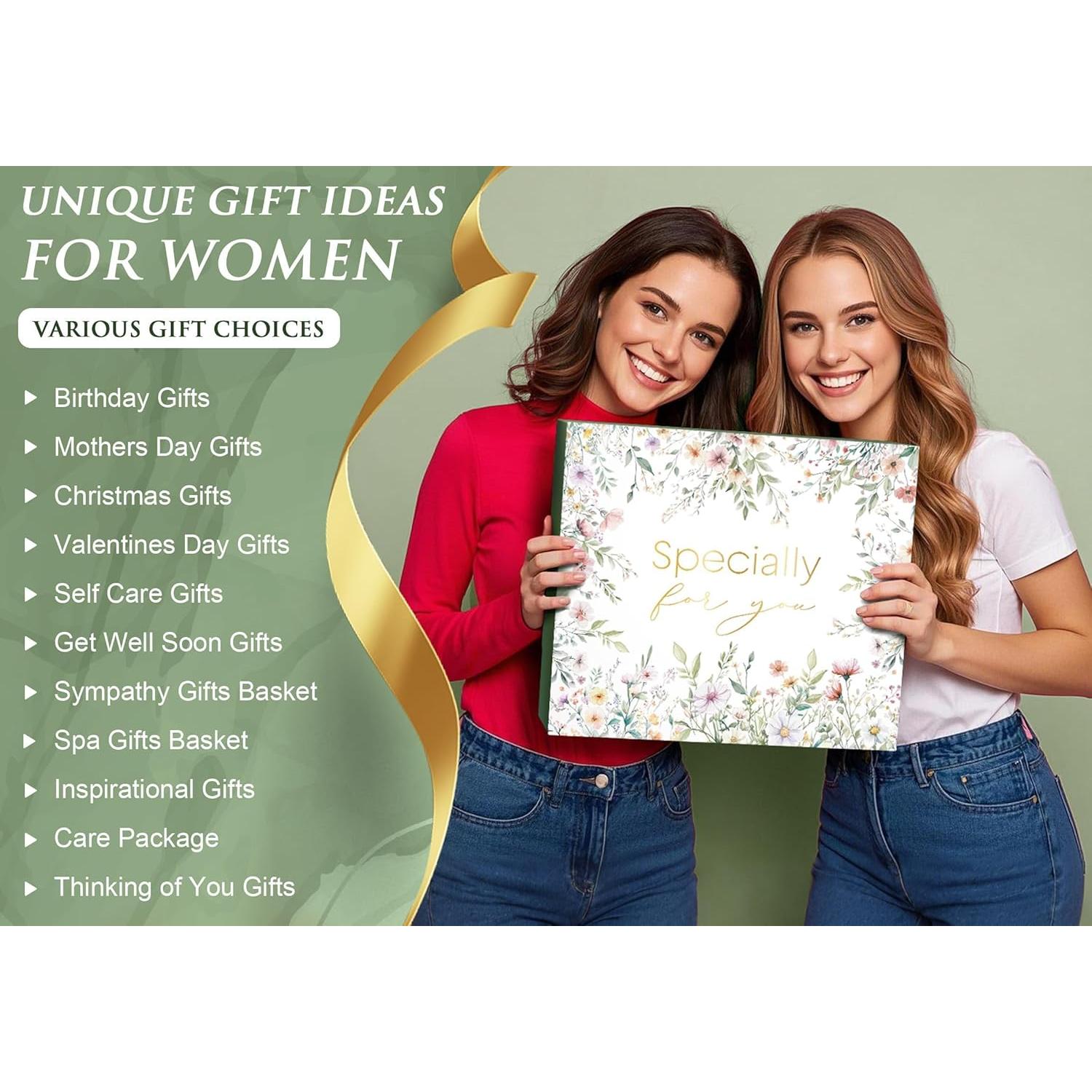 Self Care Gifts for Women Get Well Soon Gifts, Birthday Gifts for Women Care Package, Sympathy Gift Baskets Spa Gifts Set, Thinking of You Inspirational Christmas Gifts for Mom Her Friend Sister Wife