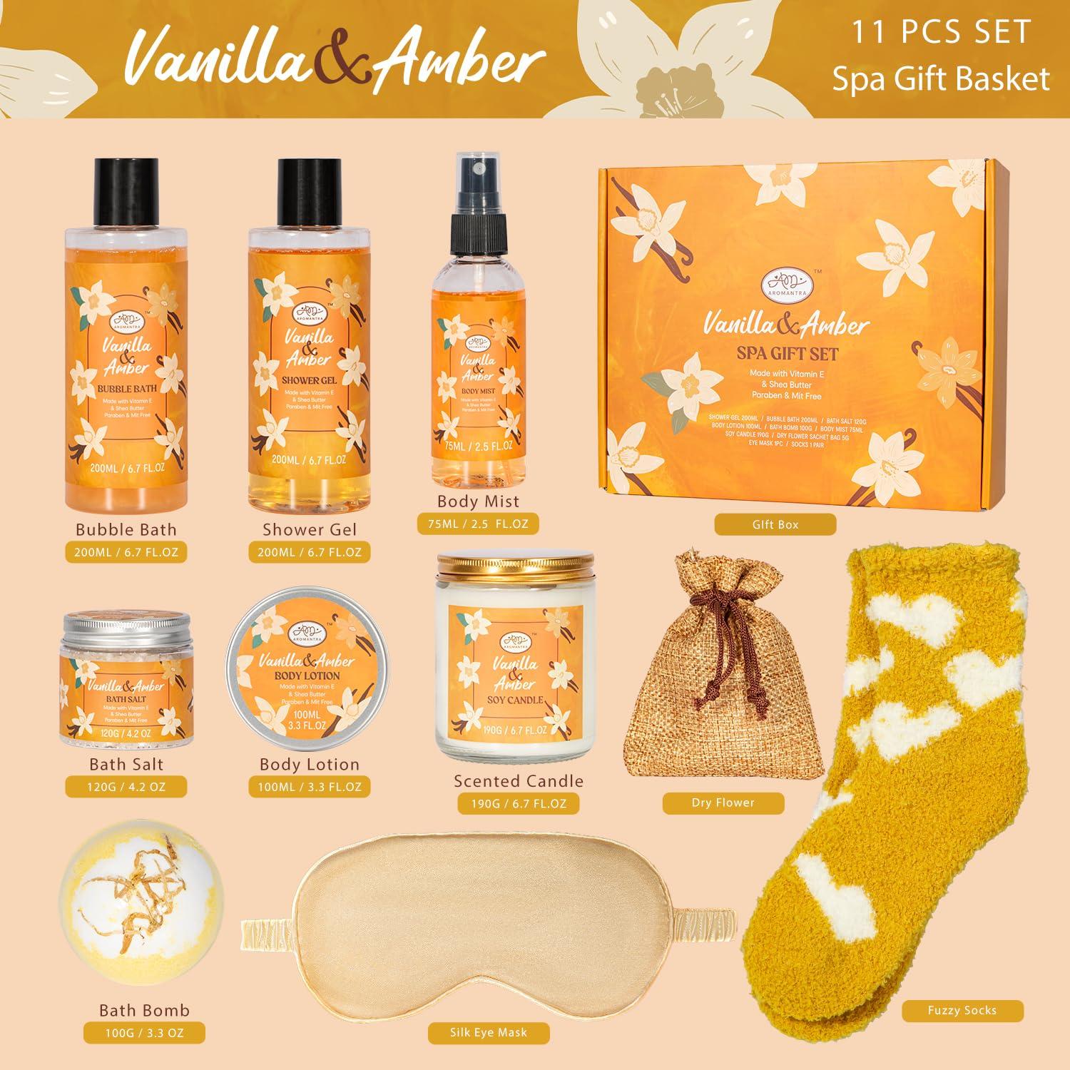 Juego de Regalo de Spa AM AROMANTRA 11 Piezas Vainilla