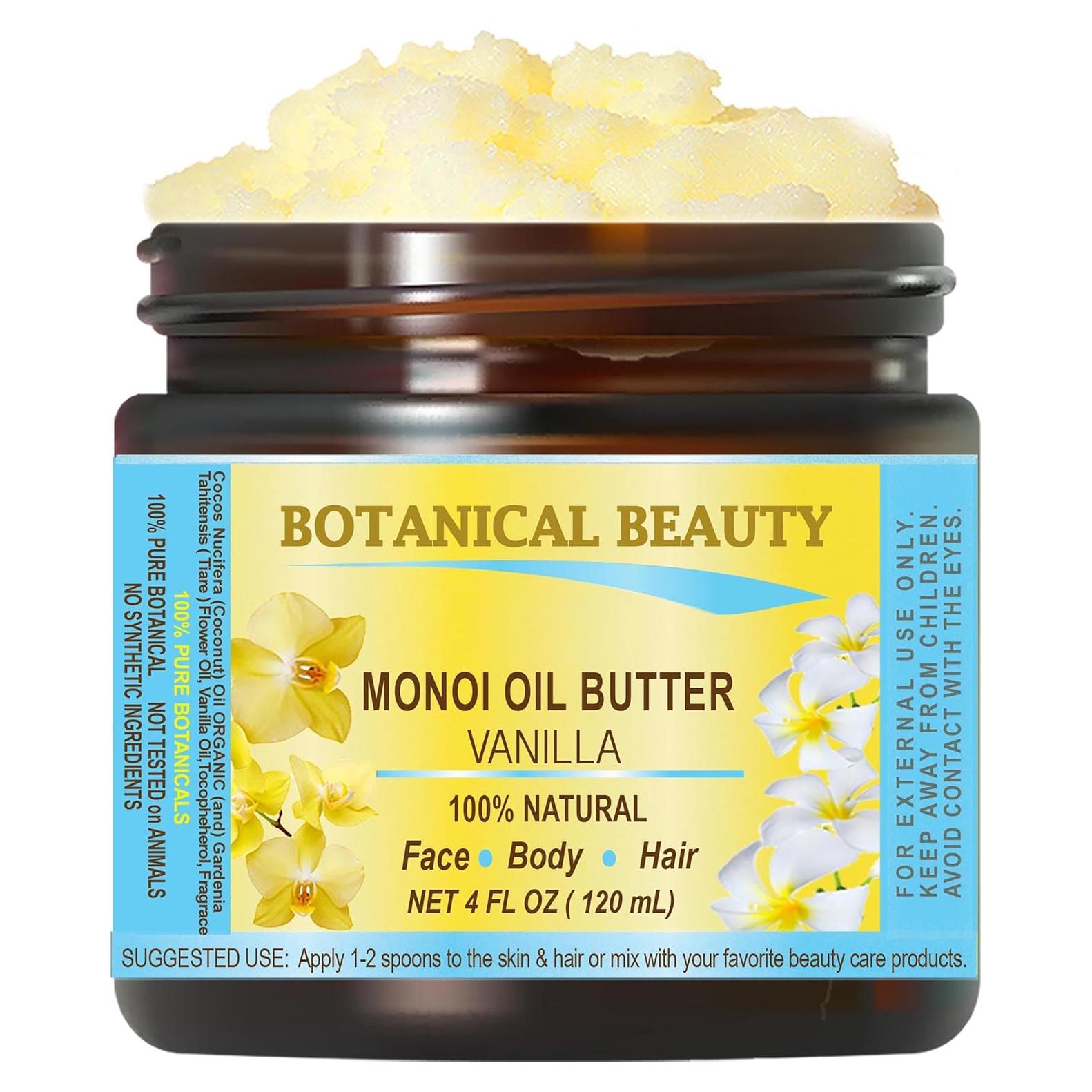 Mantequilla de Monoi Vainilla Pura 118ml Belleza Botánica