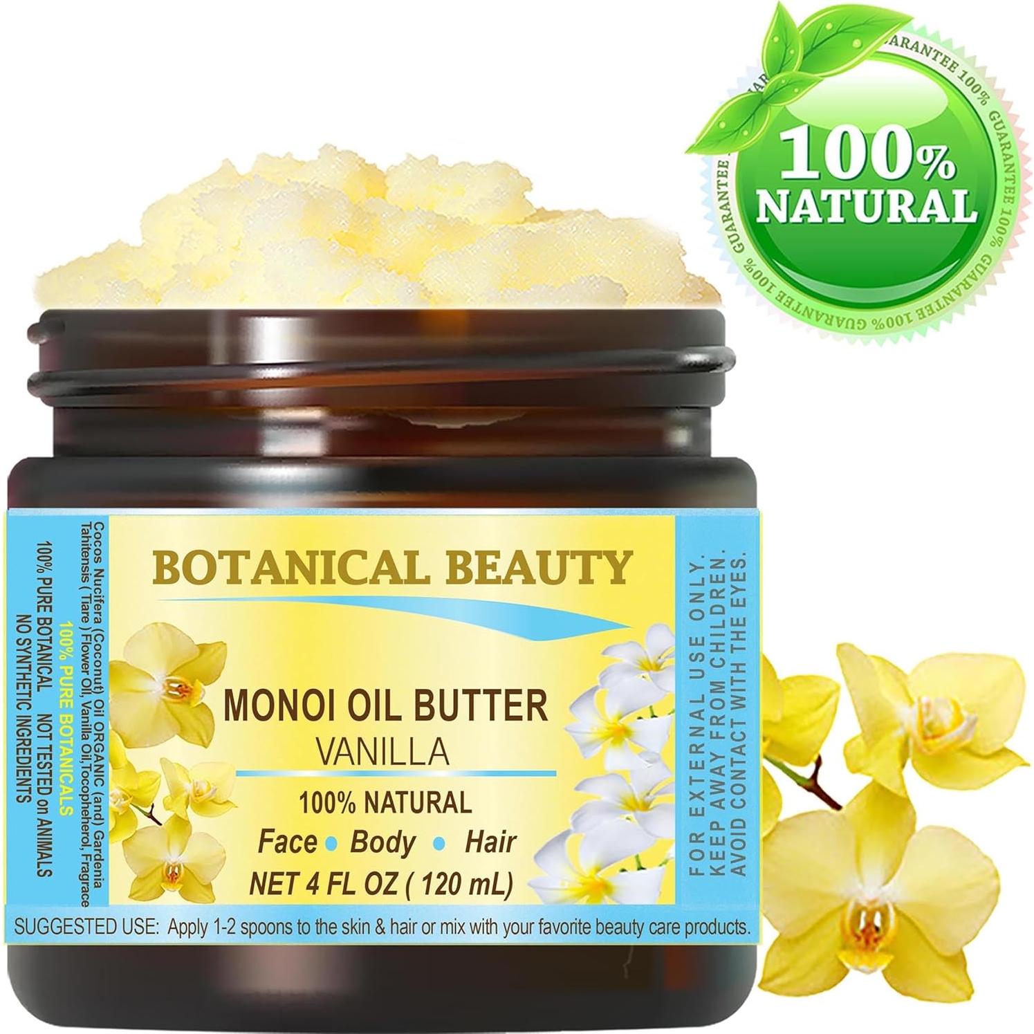Mantequilla de Monoi Vainilla Pura 118ml Belleza Botánica