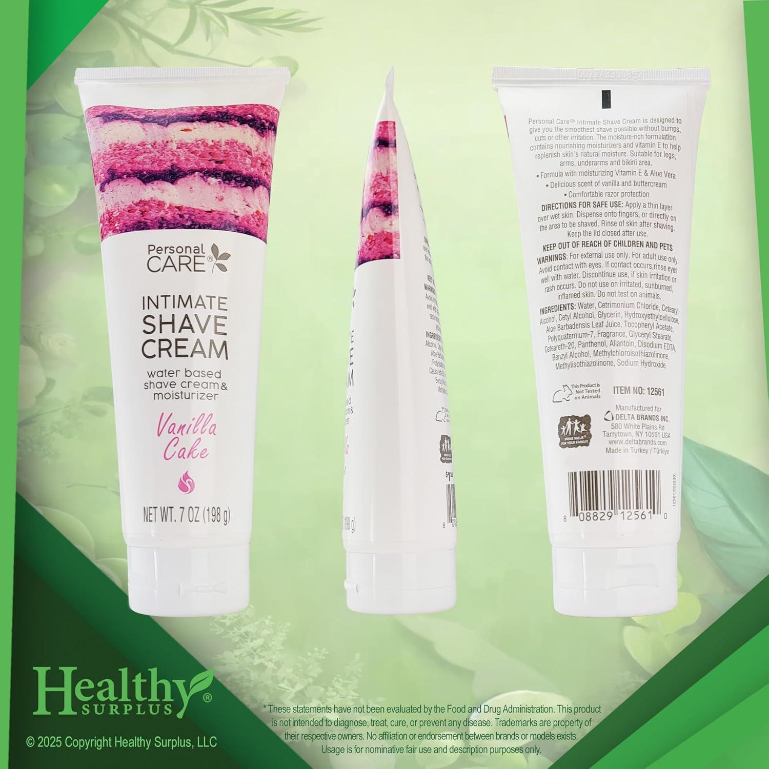 Crema de Afeitar Íntima para Mujeres Healthy Surplus 198g