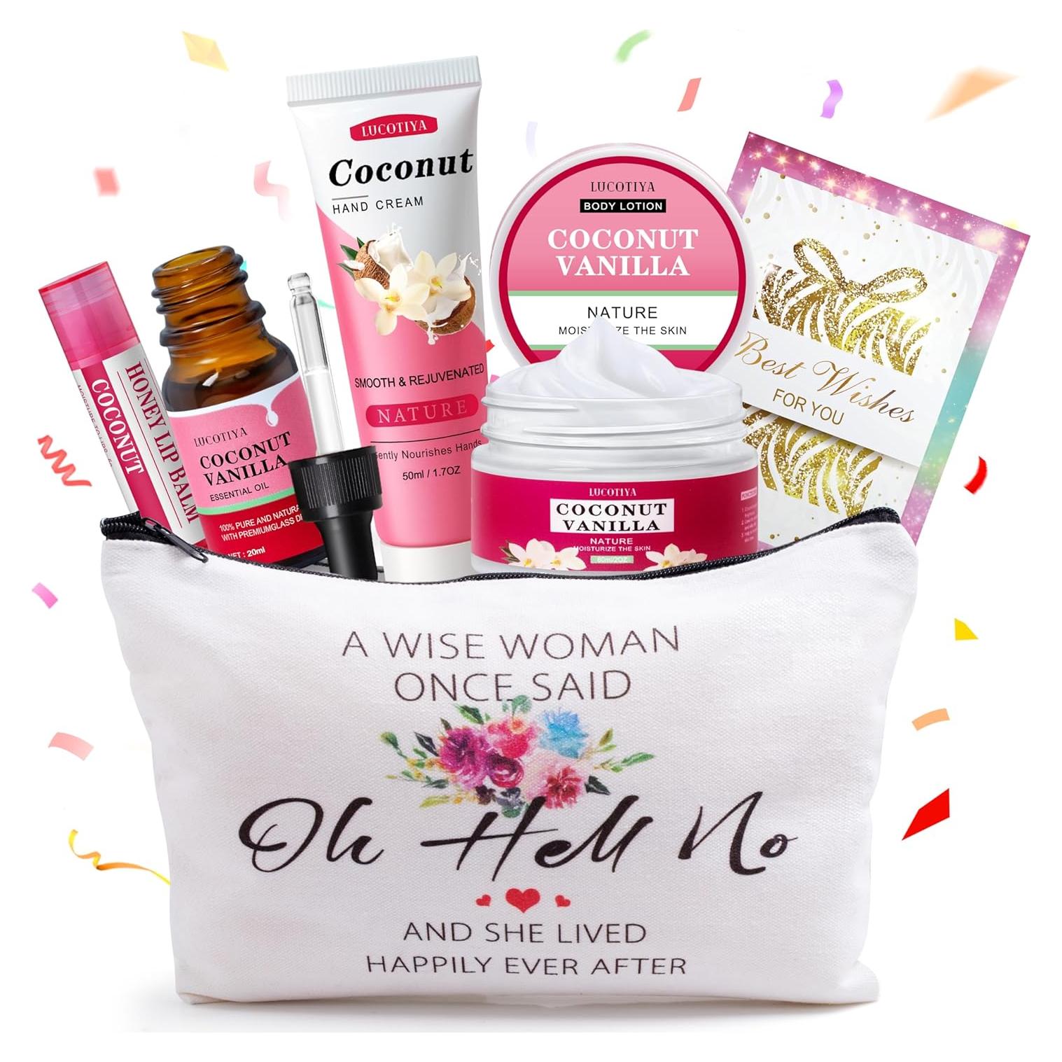Set de Regalos de Spa para Mujeres LUCOTIYA - Coco y Vainilla