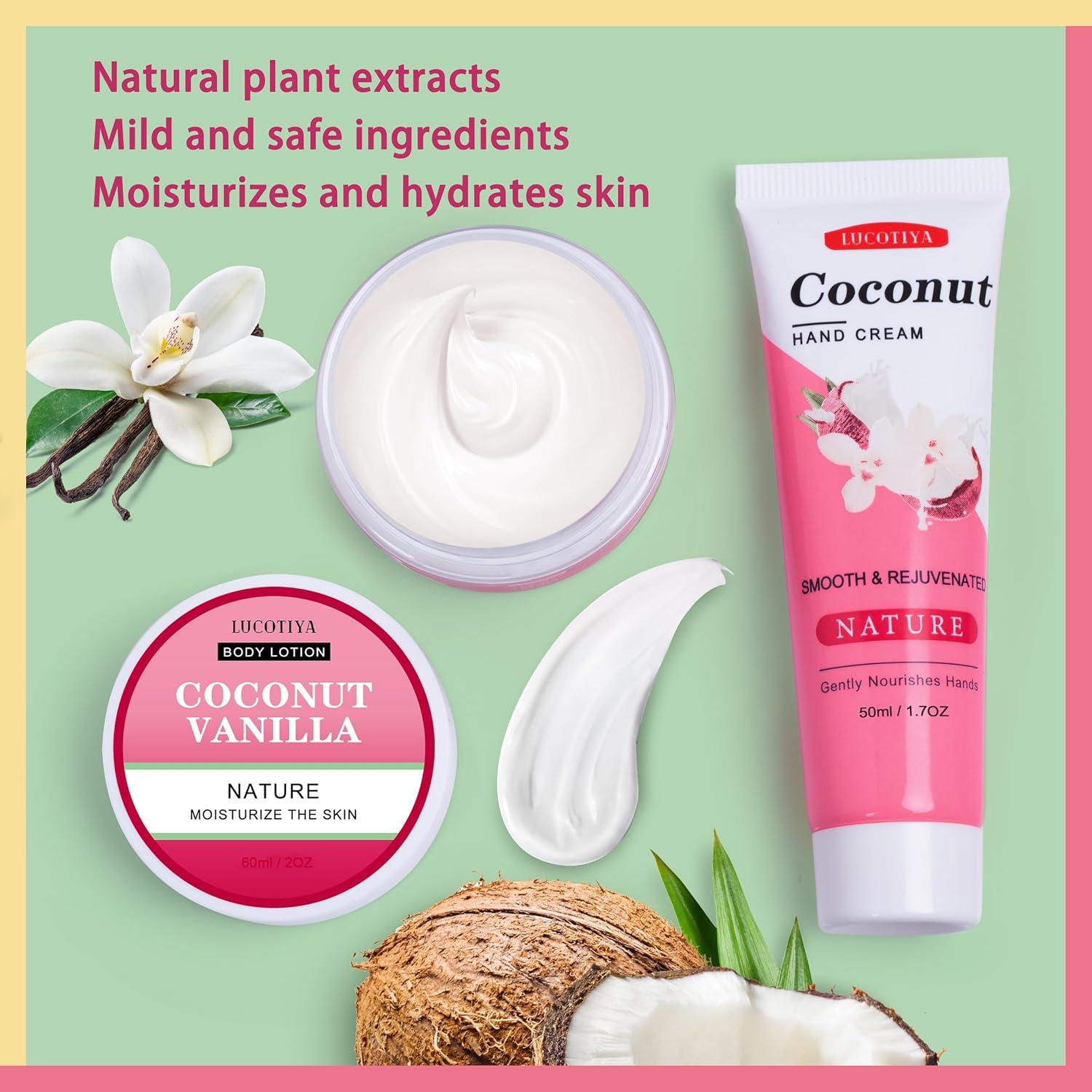 Set de Regalos de Spa para Mujeres LUCOTIYA - Coco y Vainilla