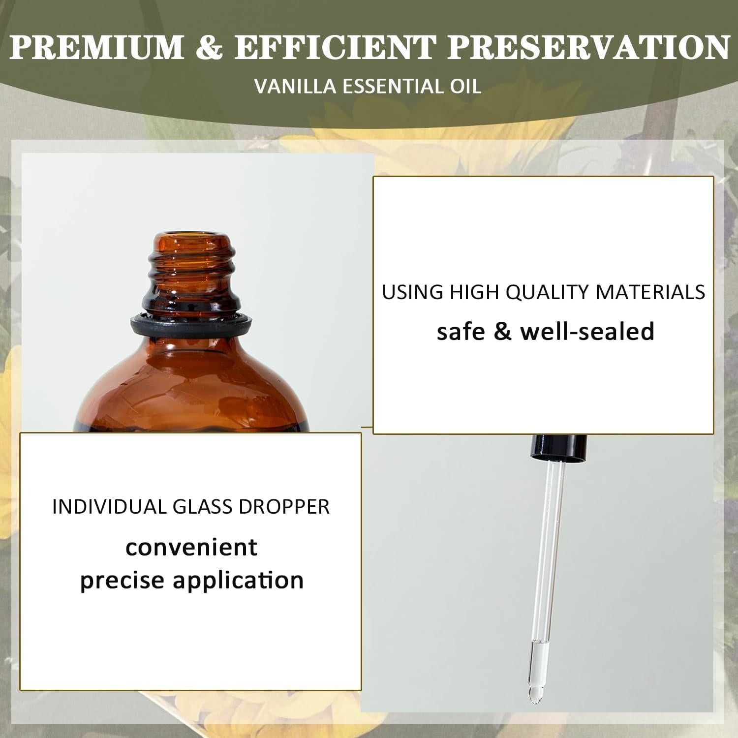 Aceite Esencial de Vainilla Puro MYDIAIL 118ml Aromaterapia