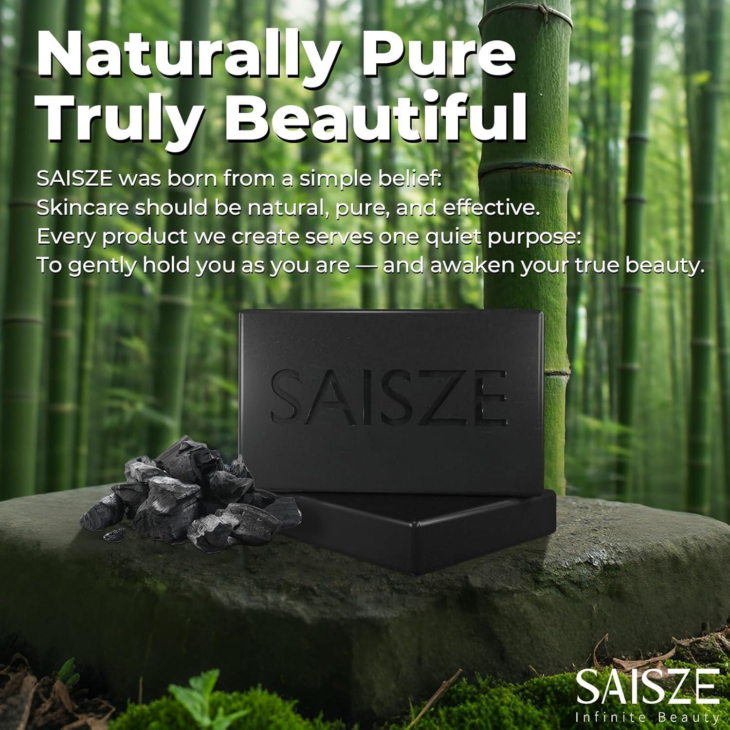 Jabón de Carbón Activado SAISZE 226g para Piel Grasa y Acneica