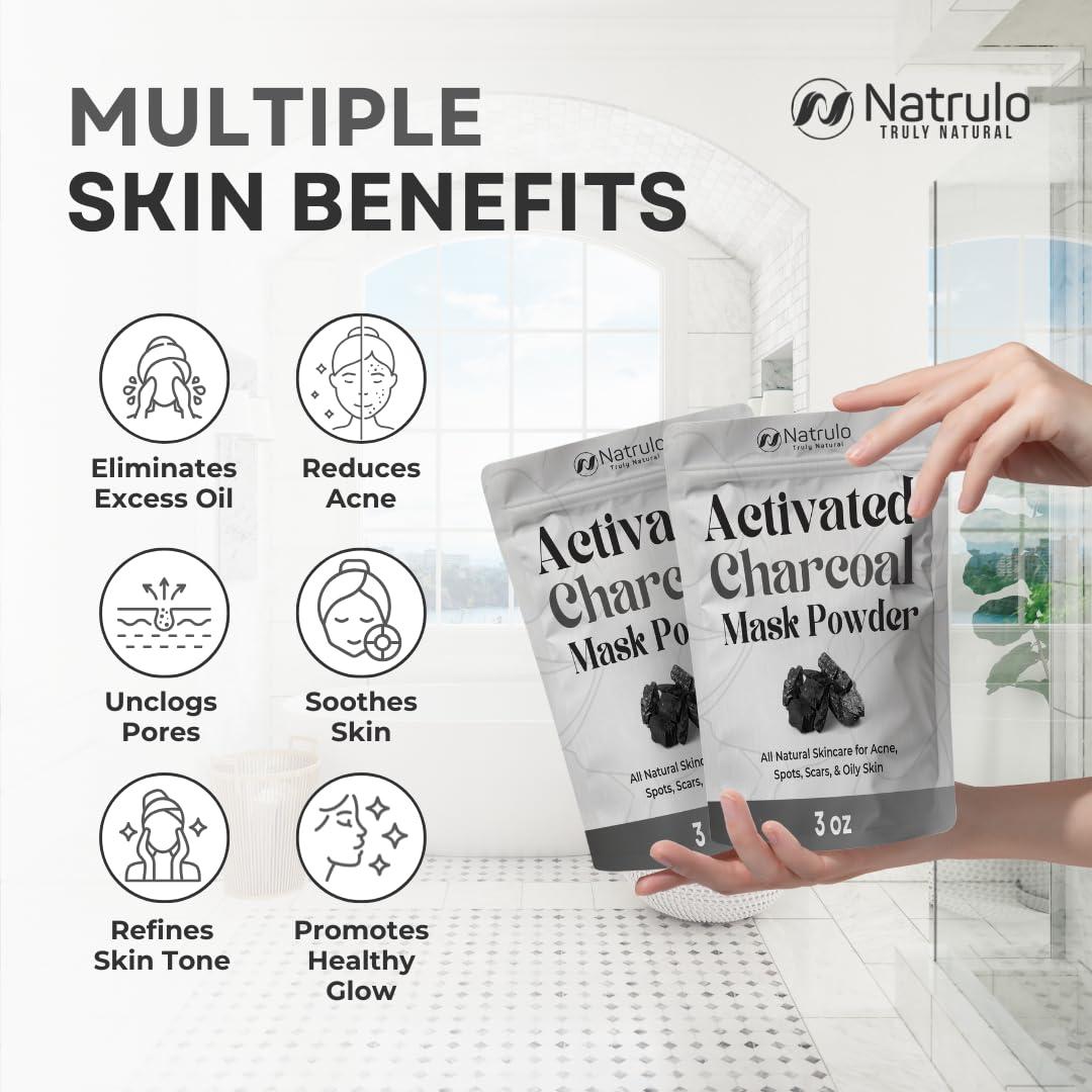 Mascarilla de Carbón Activado Natrulo - Limpieza Profunda 91g