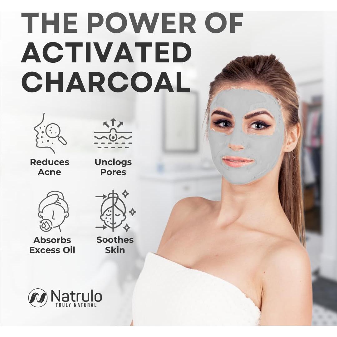 Mascarilla de Carbón Activado Natrulo - Limpieza Profunda 91g