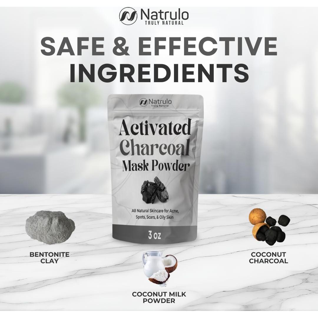 Mascarilla de Carbón Activado Natrulo - Limpieza Profunda 91g
