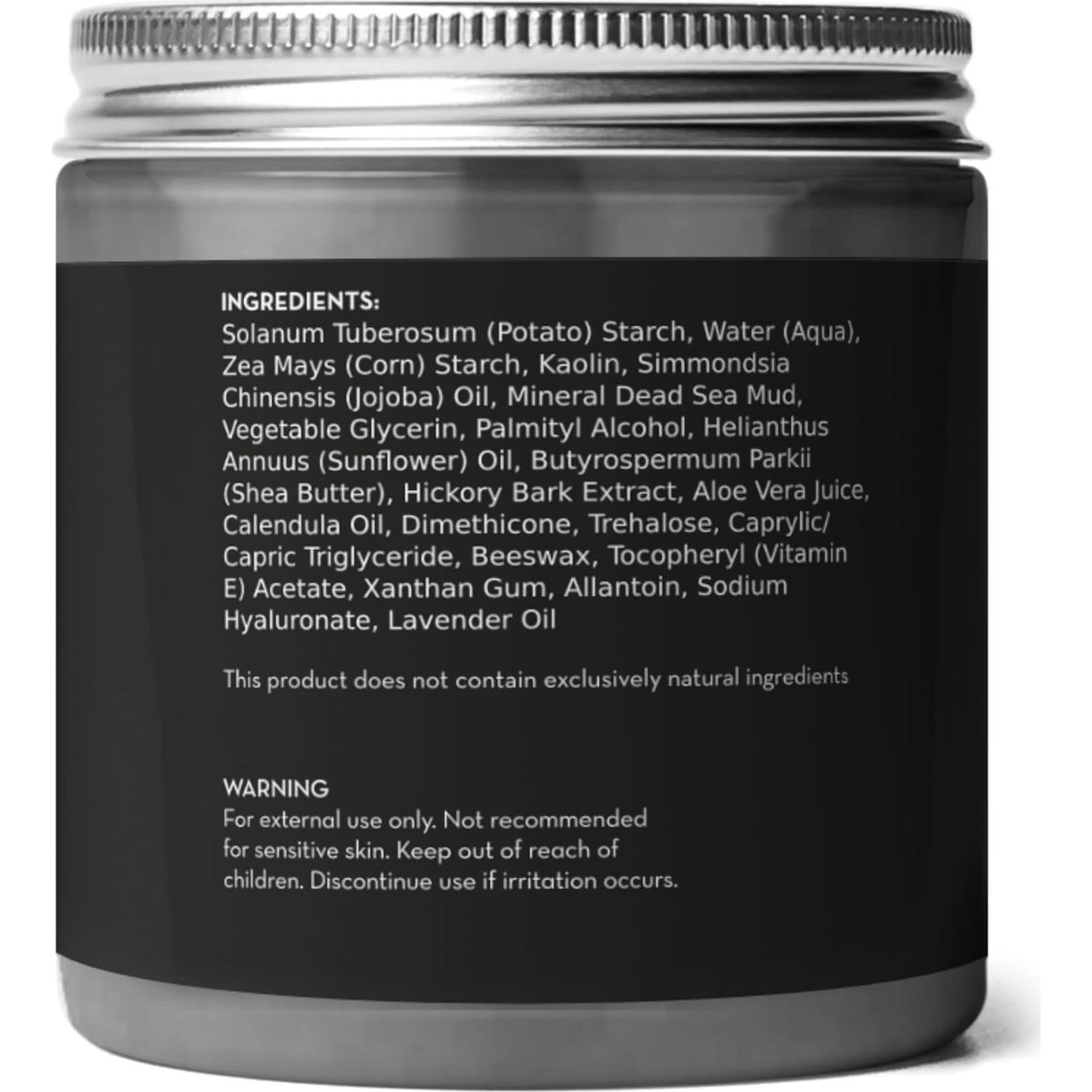 Mascarilla de barro del Mar Muerto Pure Body Naturals 248g - Facial y corporal para acné y piel grasa