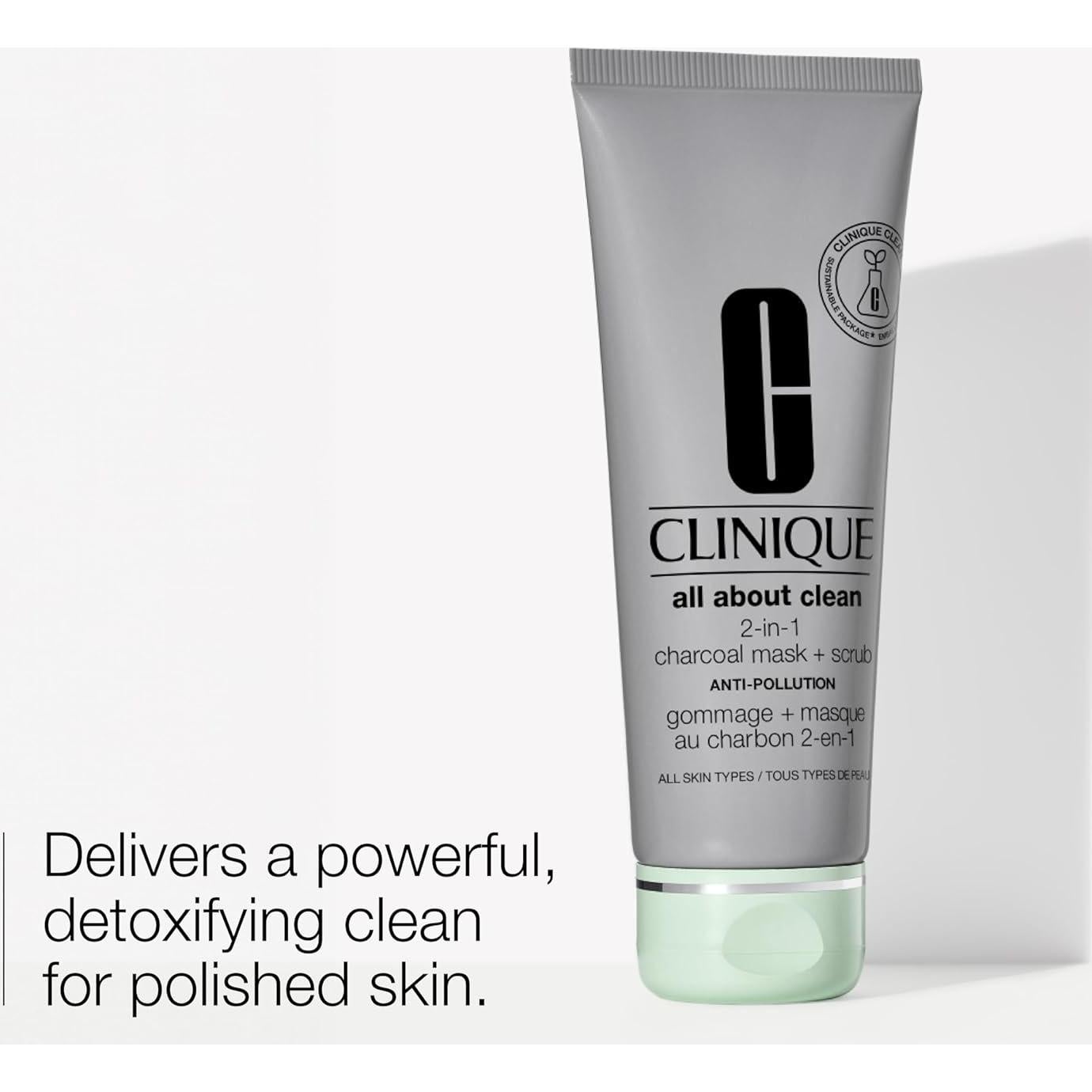 Mascarilla Exfoliante 2-en-1 Clinique Carbón 96.39 g