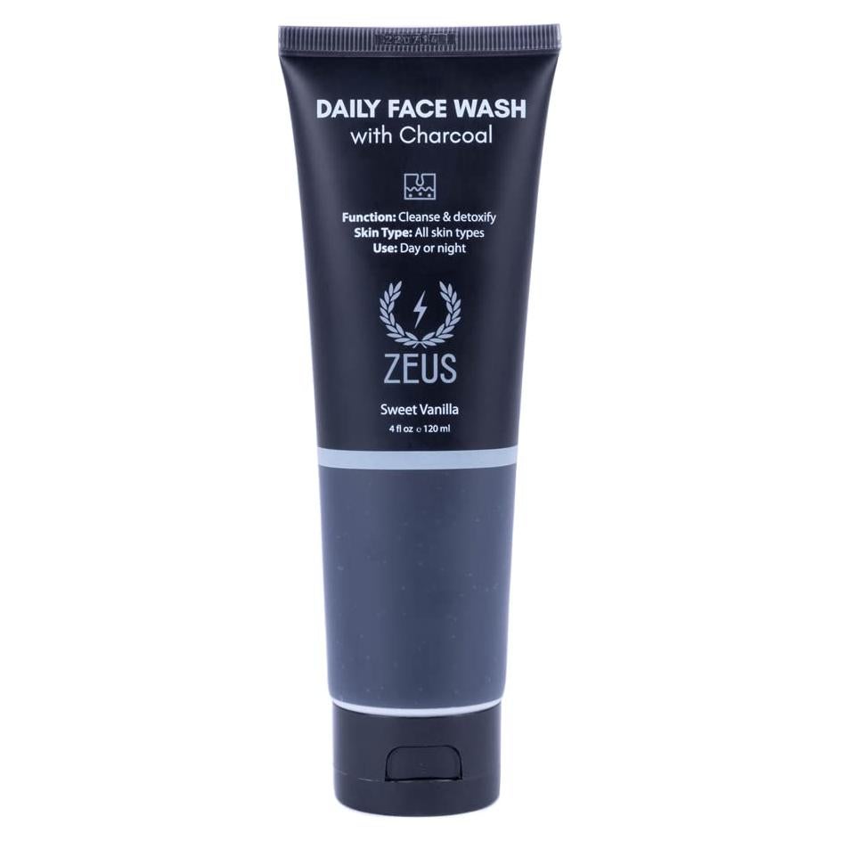 Lavado de Cara de Carbón Zeus 118ml - Limpiador Facial para Hombres