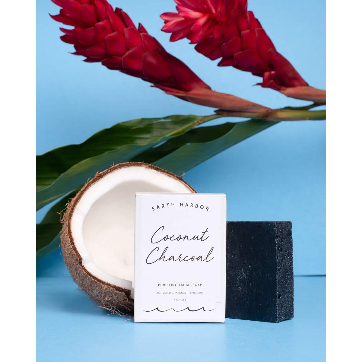 Jabón Facial Purificante Earth Harbor de Carbón Activado 108g